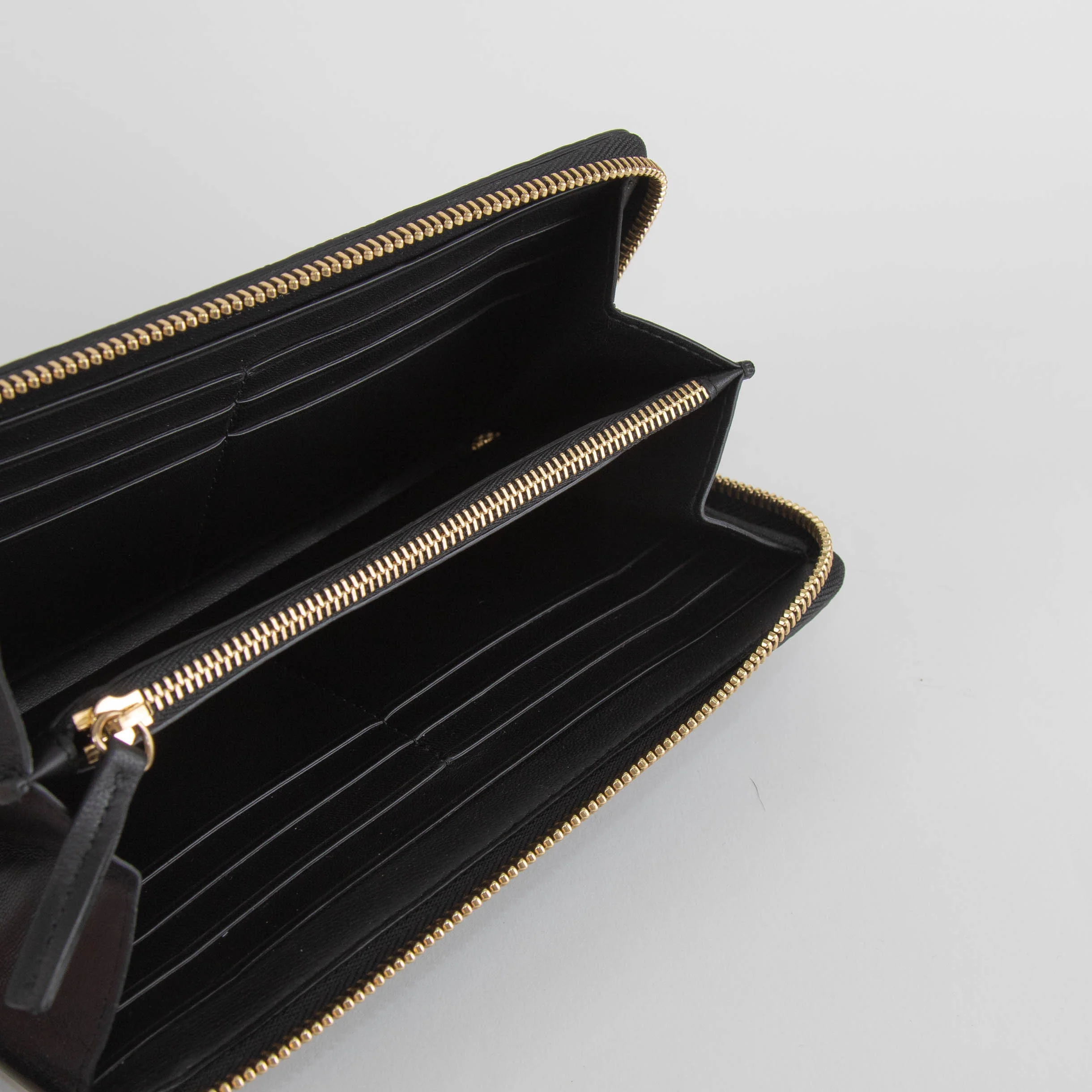 Smythson Black Croc Embossed Zip Up Long Wallet - Image 5