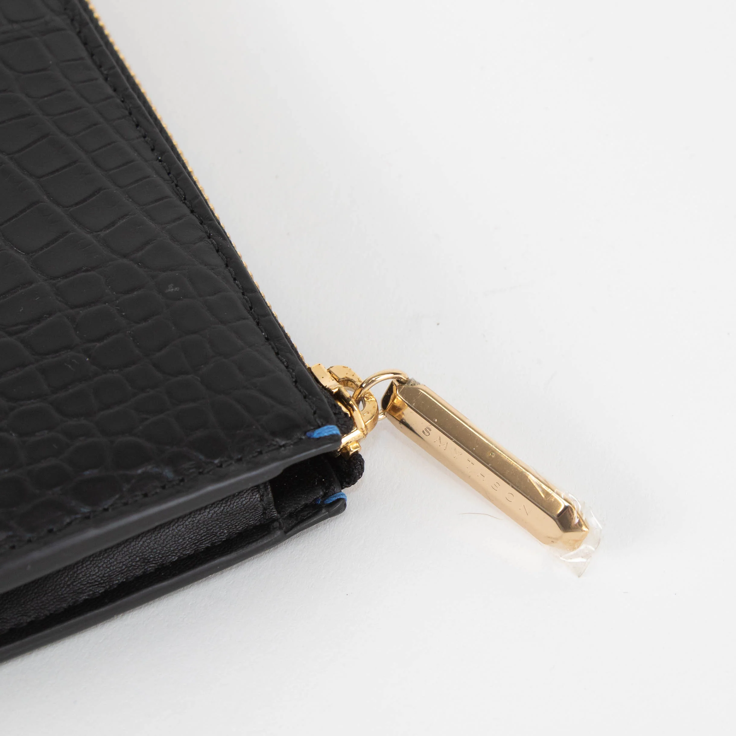 Smythson Black Croc Long Wallet - Image 4