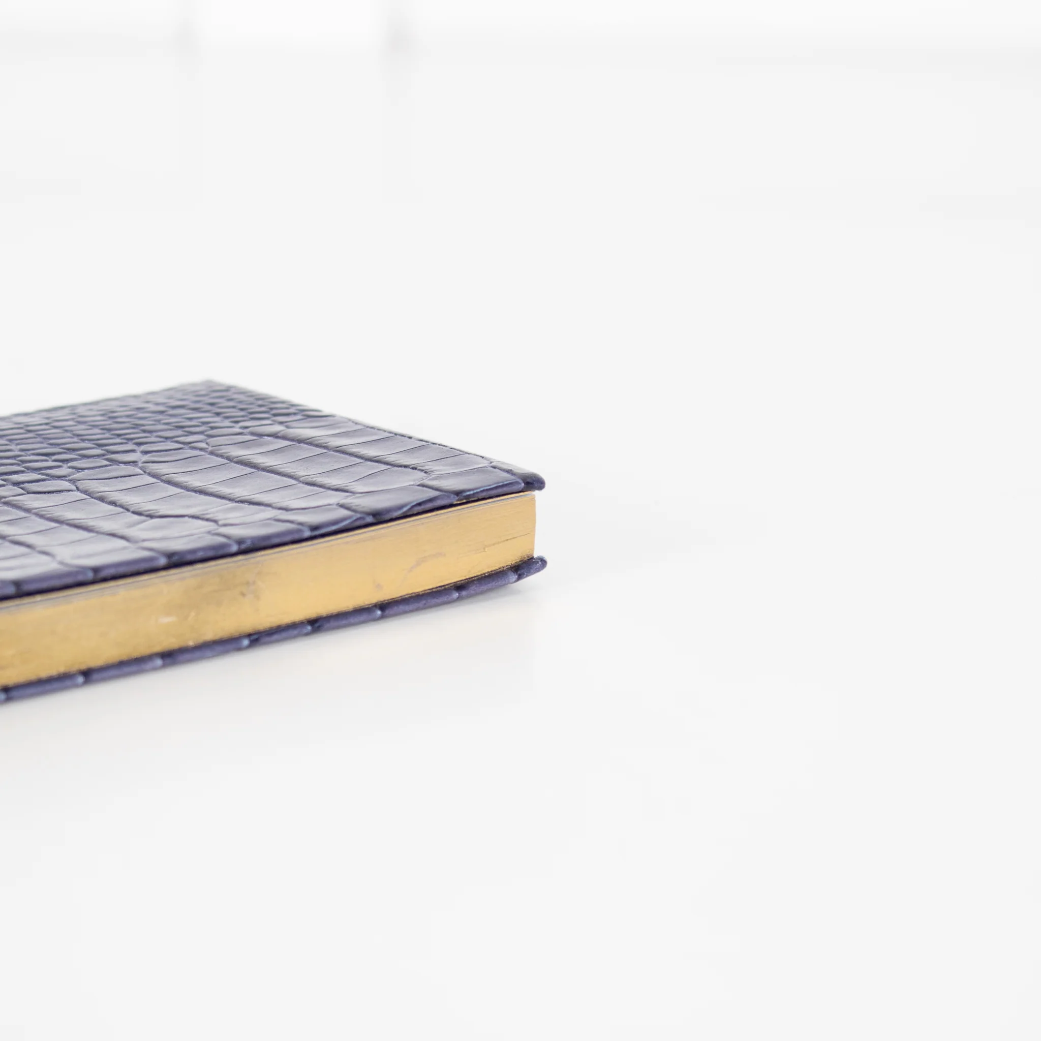 Smythson Blue Panama Leather Notebook With Silk Lining - Image 10