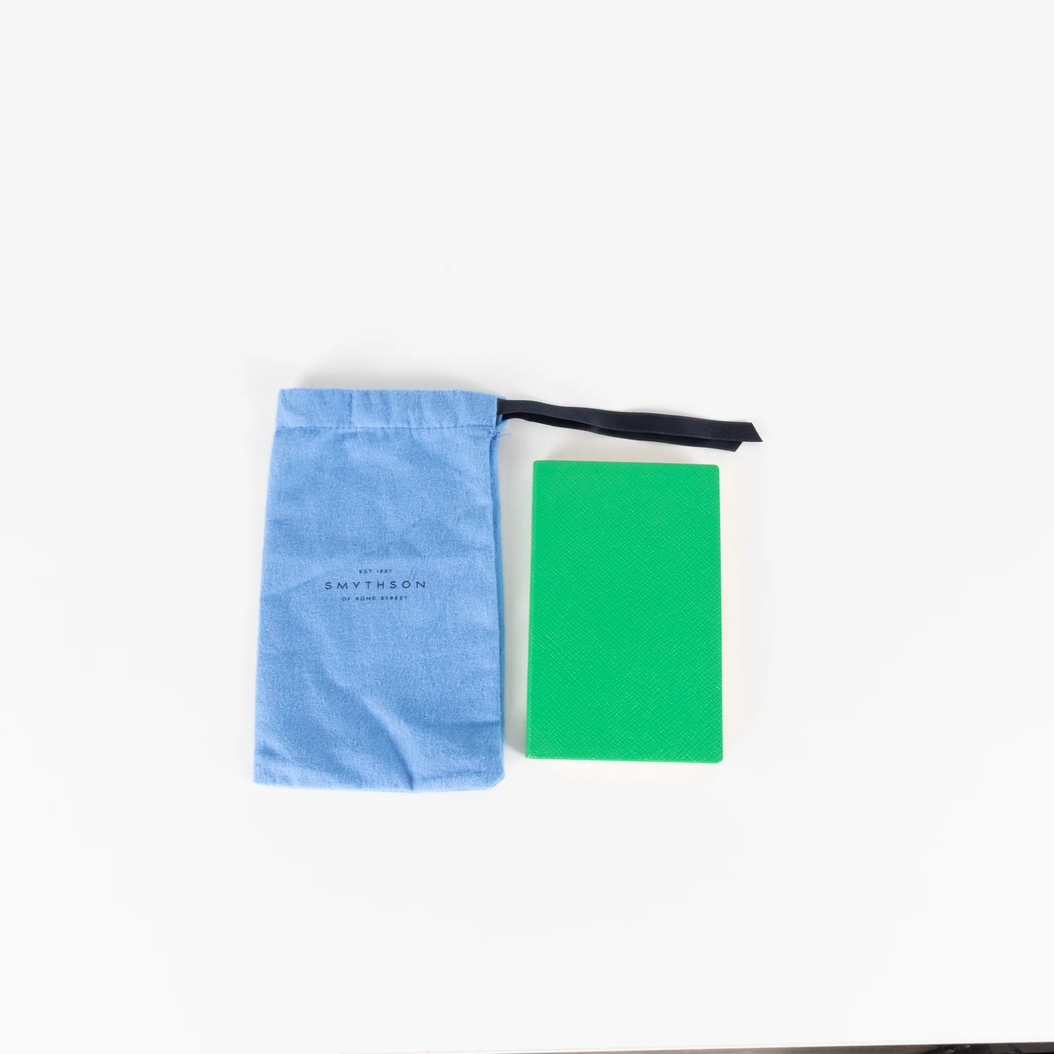 Smythson Green Panama Leather Notebook - Image 5