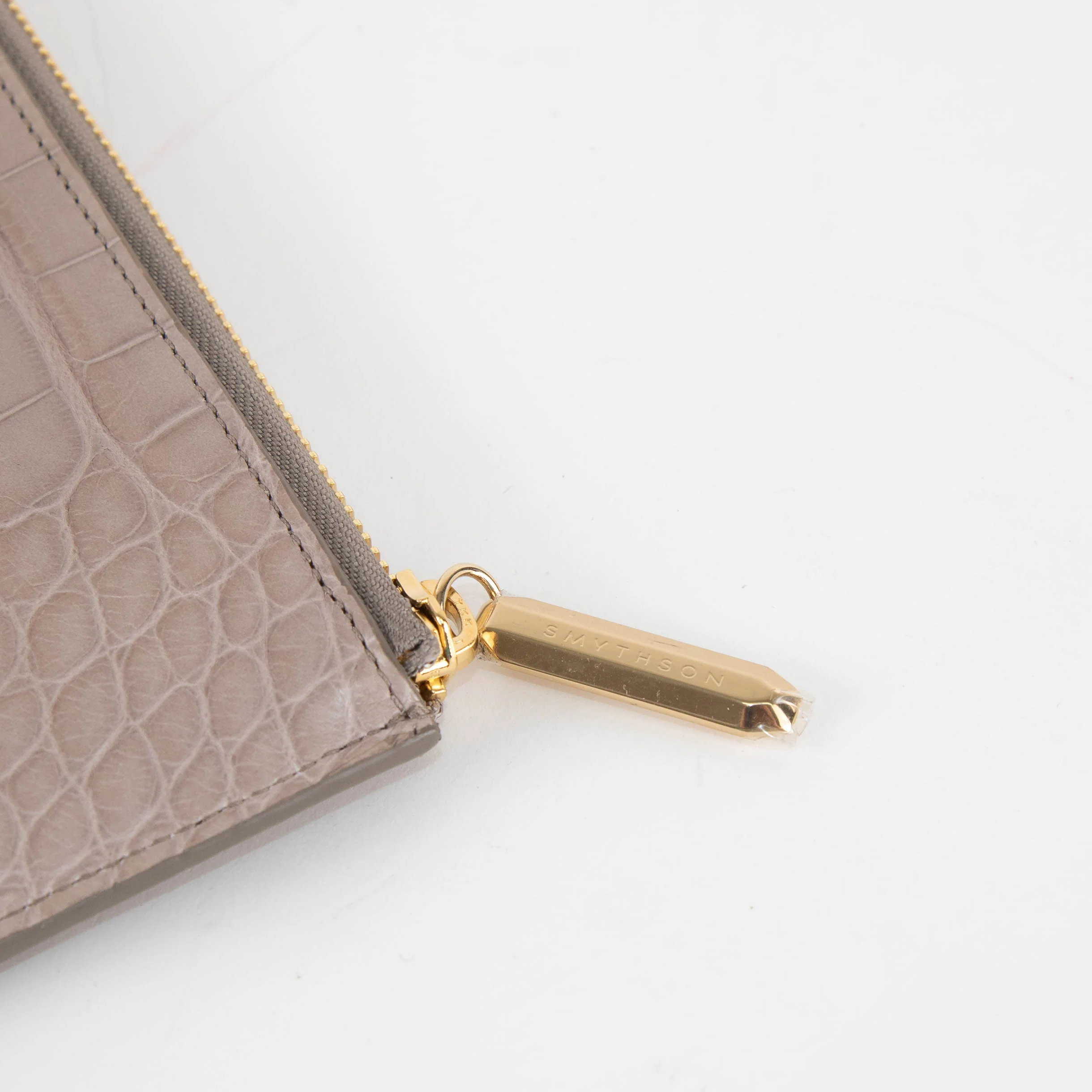 Smythson Taupe Croc Embossed iPad Cover - Image 4