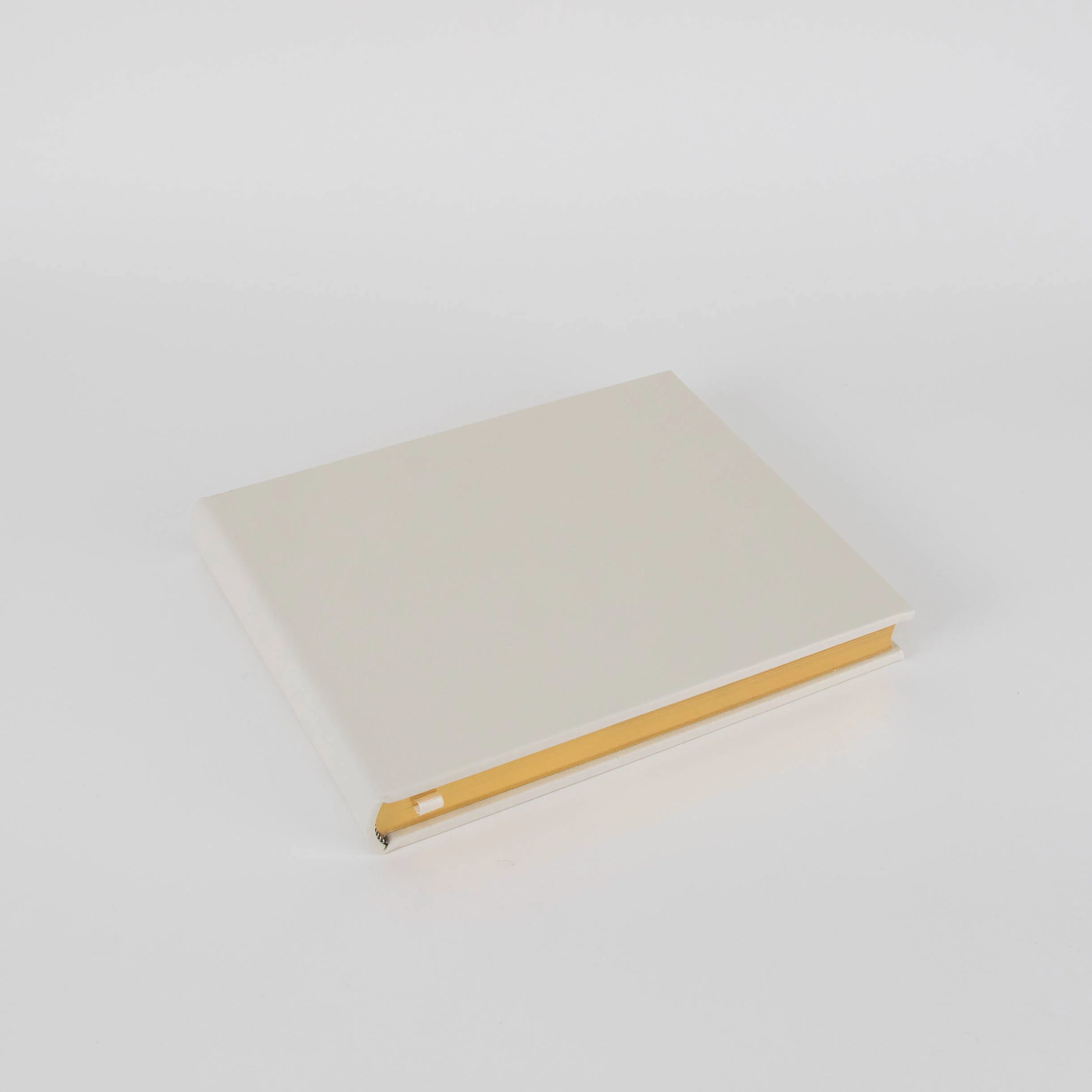 Smythson White Leather Hardbound Guest Book