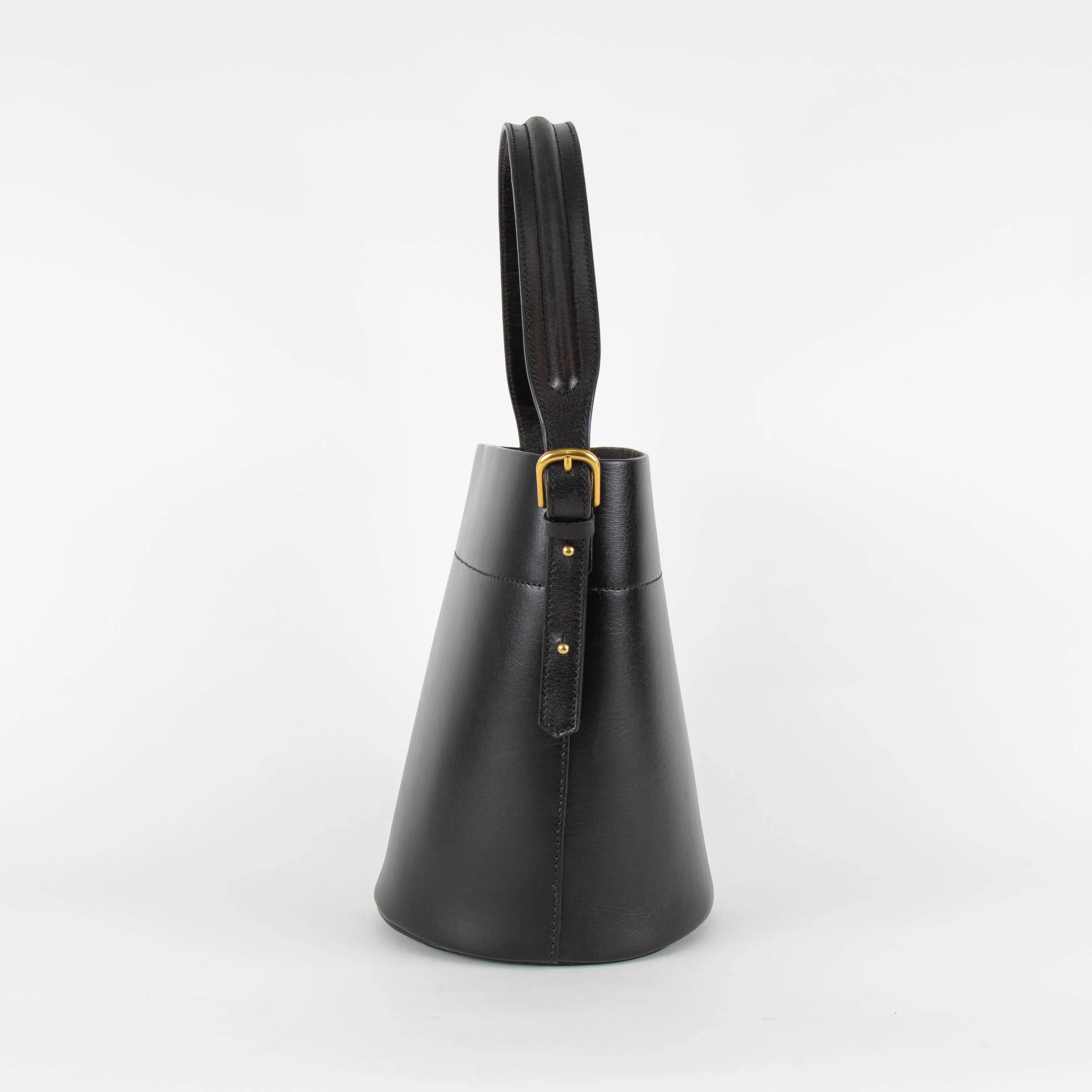 Soeur Black Leather Nevada Bucket Bag - Image 5