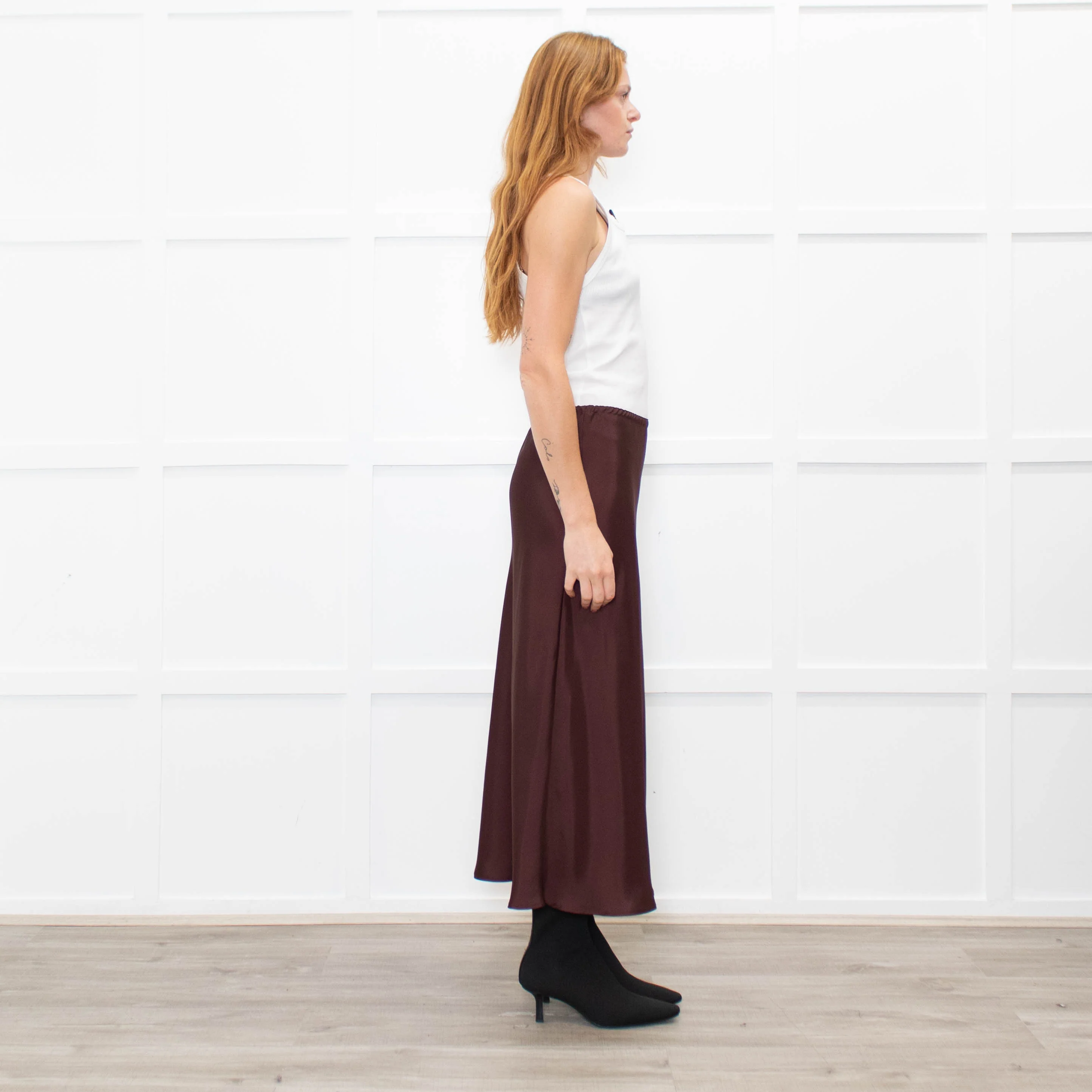 Soeur Brown Slip Skirt - Image 6