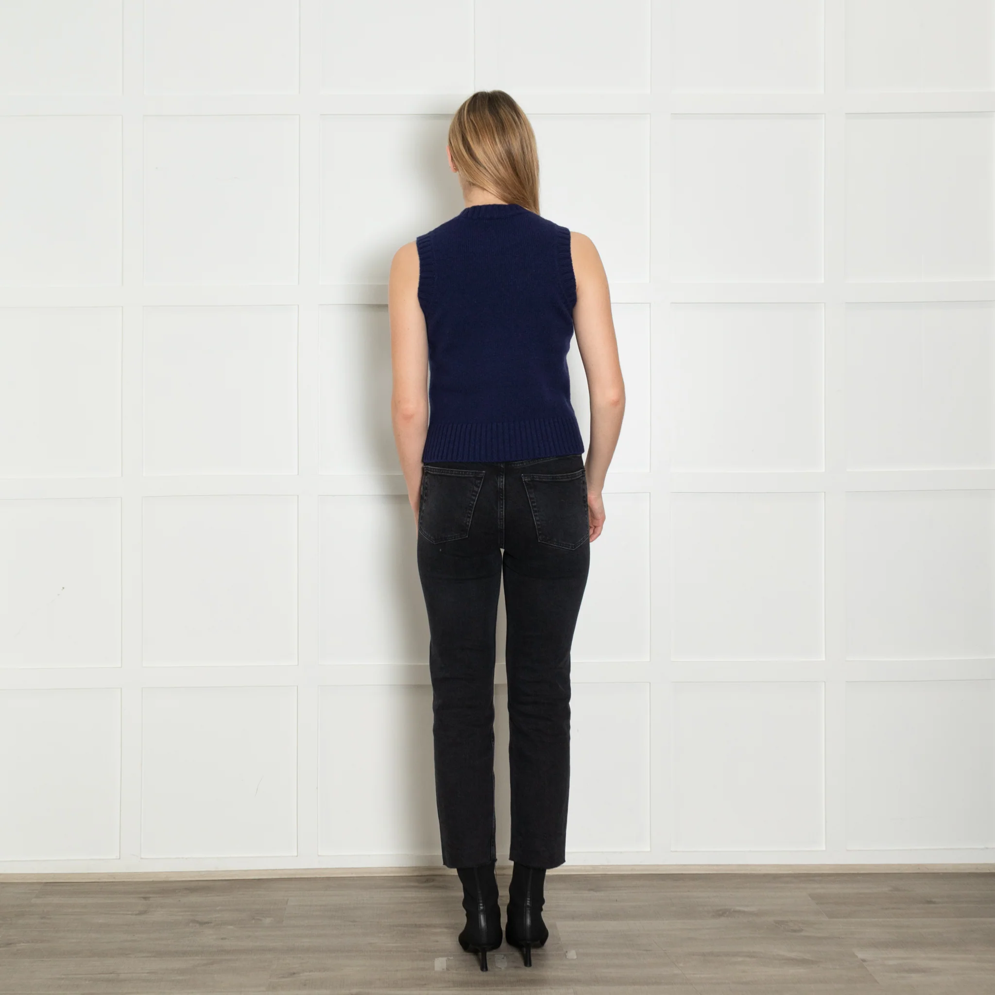 Soeur Royal Blue Wool Blend Knitted Vest Top - Image 5
