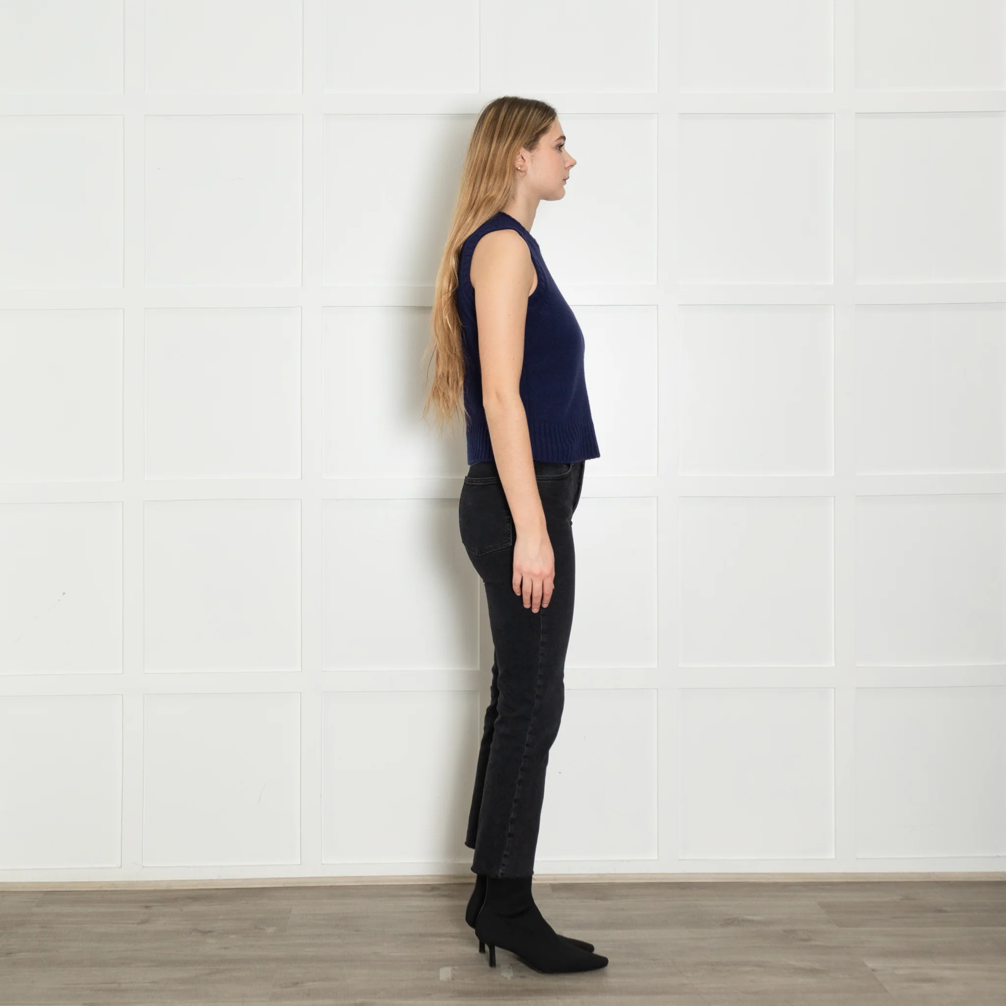 Soeur Royal Blue Wool Blend Knitted Vest Top - Image 6