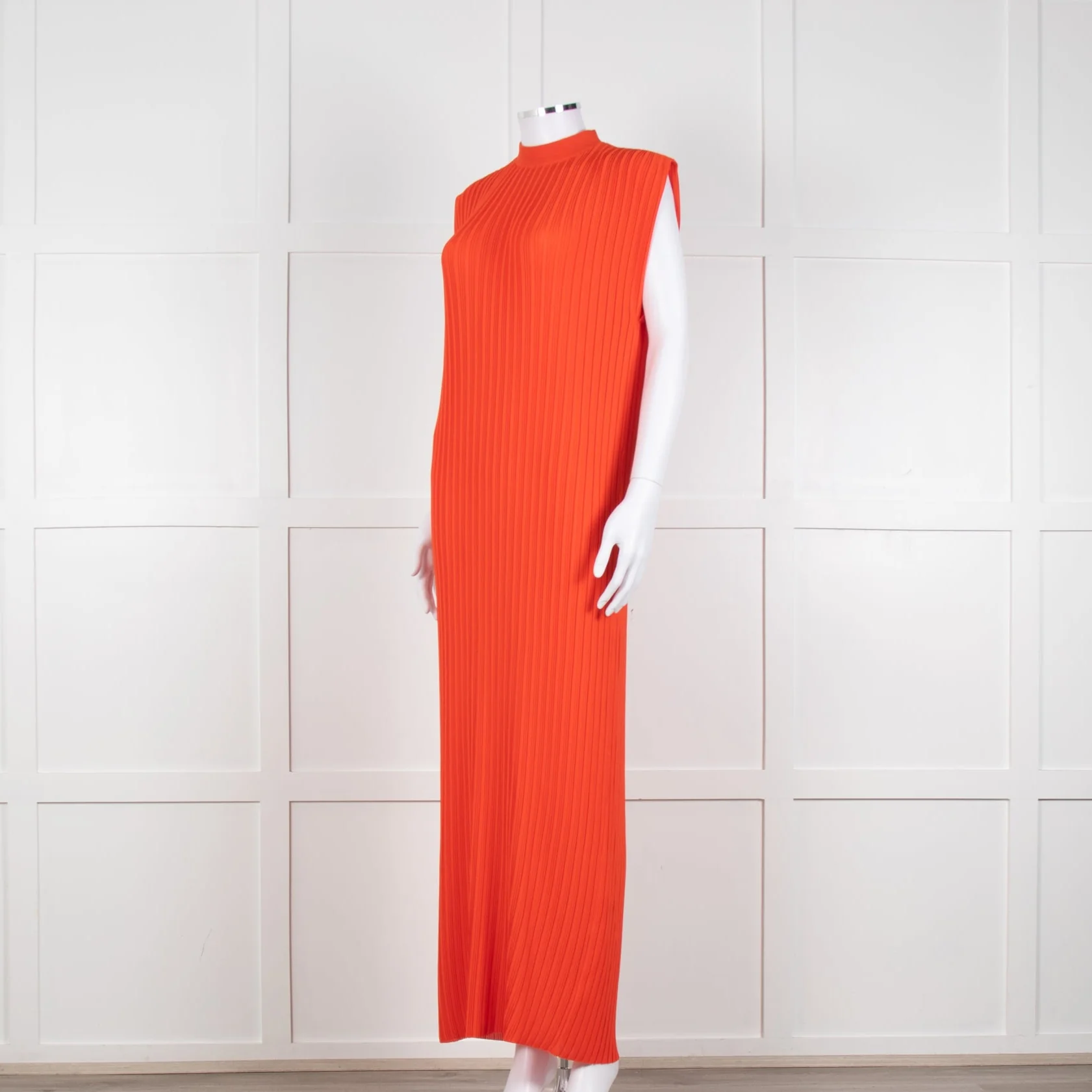 Solace London Orange Arielle Sleeveless Pleated Maxi Dress - Image 2