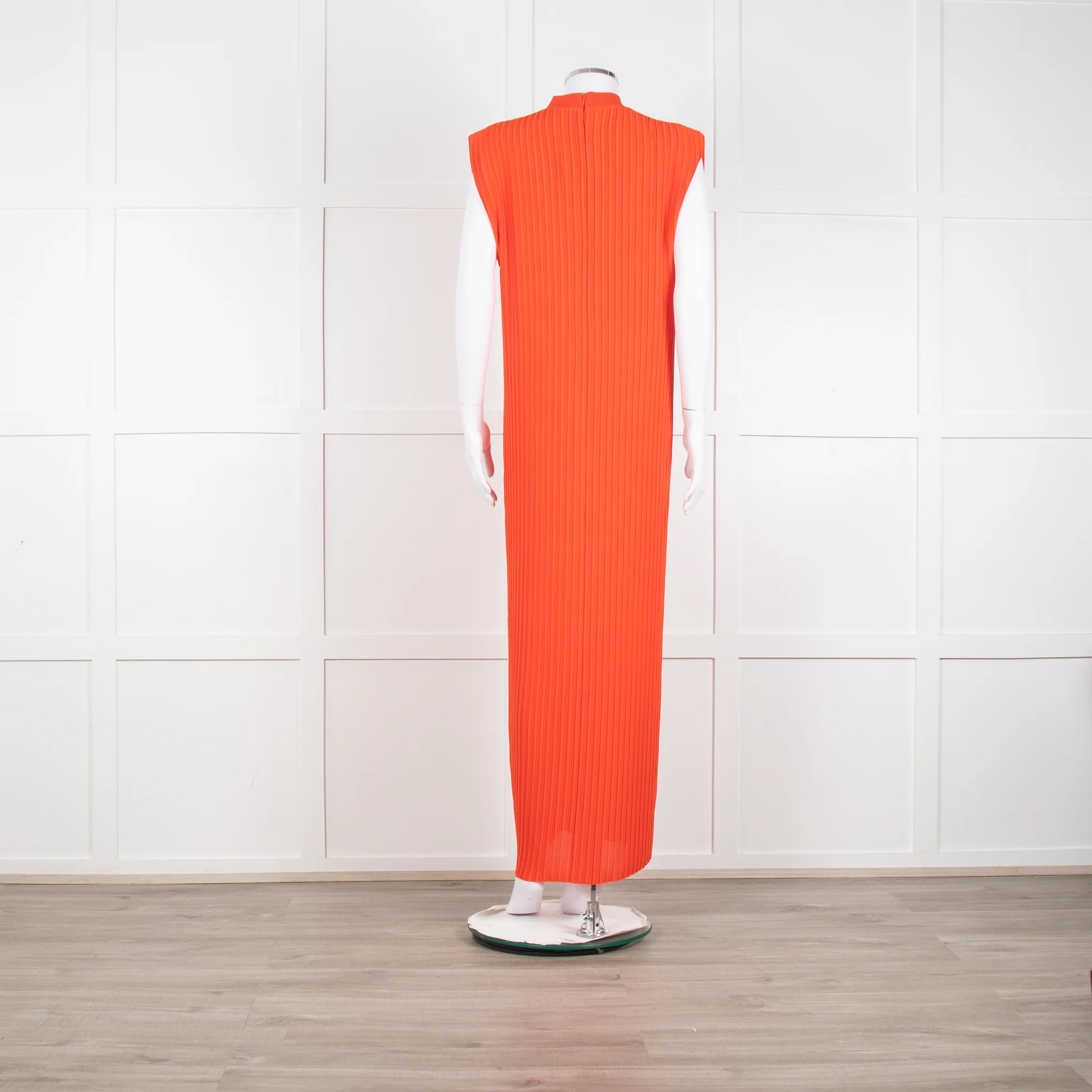 Solace London Orange Arielle Sleeveless Pleated Maxi Dress - Image 5