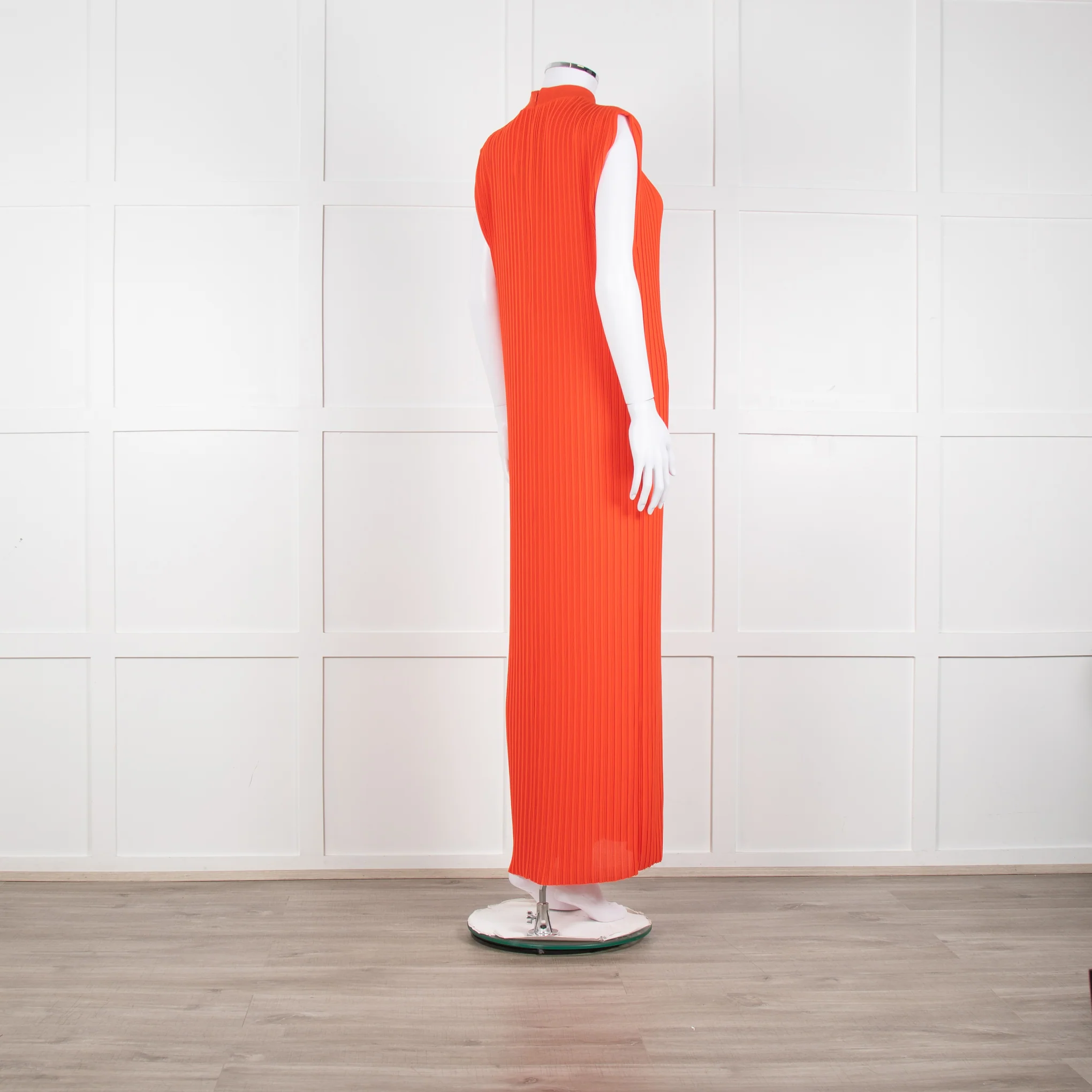 Solace London Orange Arielle Sleeveless Pleated Maxi Dress - Image 6