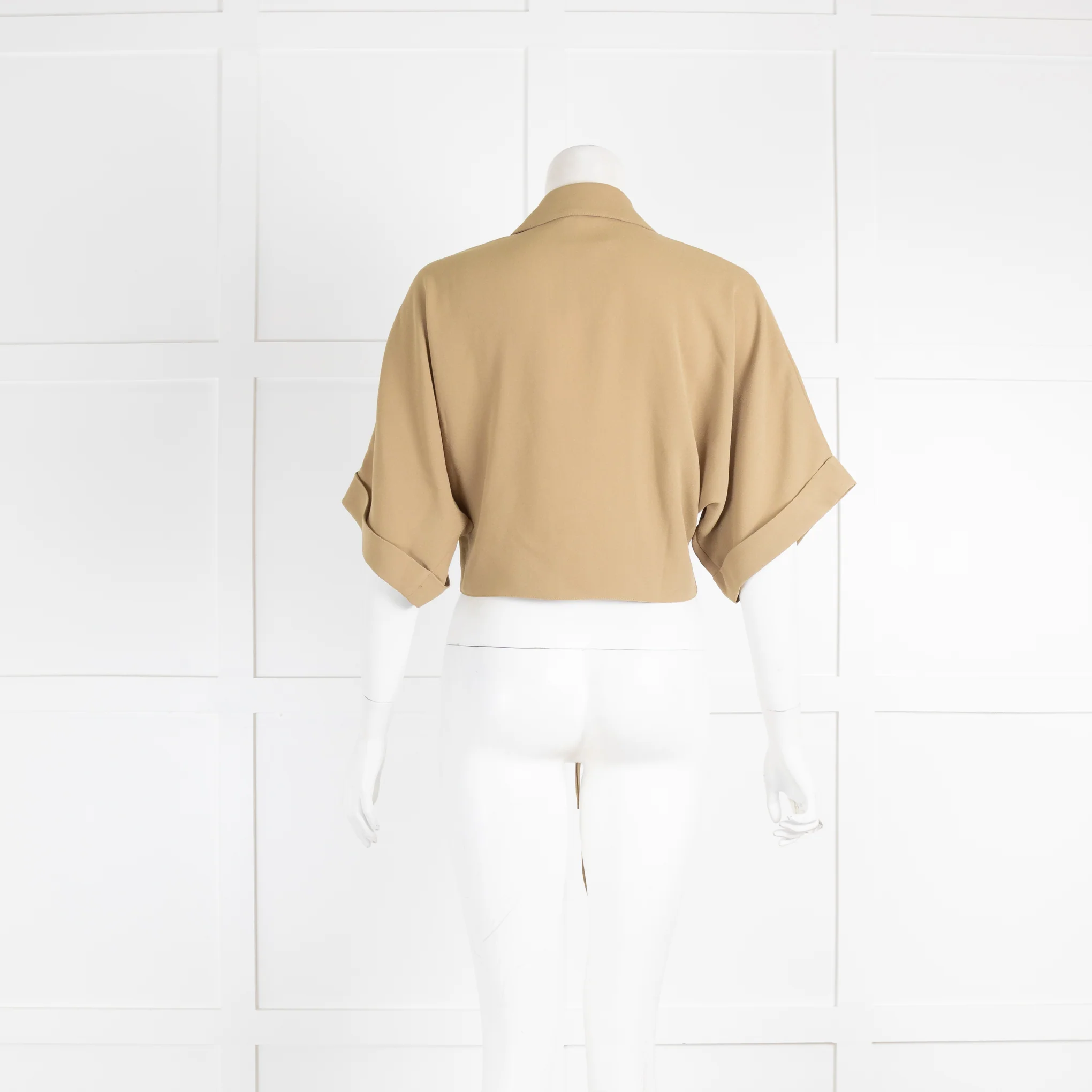 Sonia Rykel Tie Front Khaki Blouse - Image 3