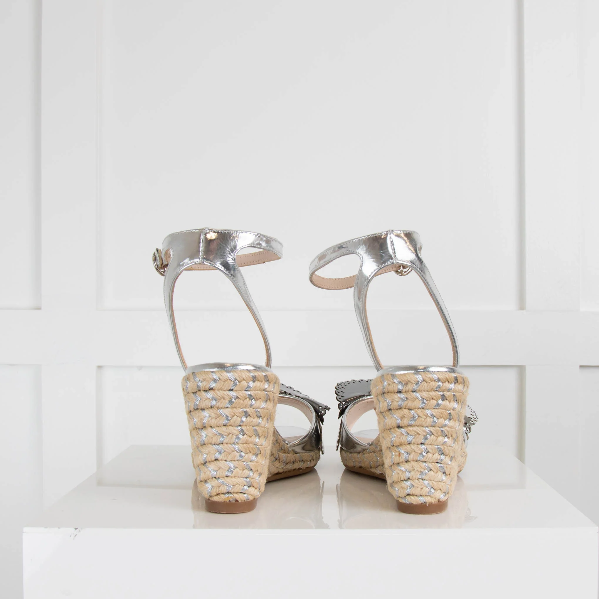 Sophia Webster Silver Soleil Lucita Espadrille - Image 4