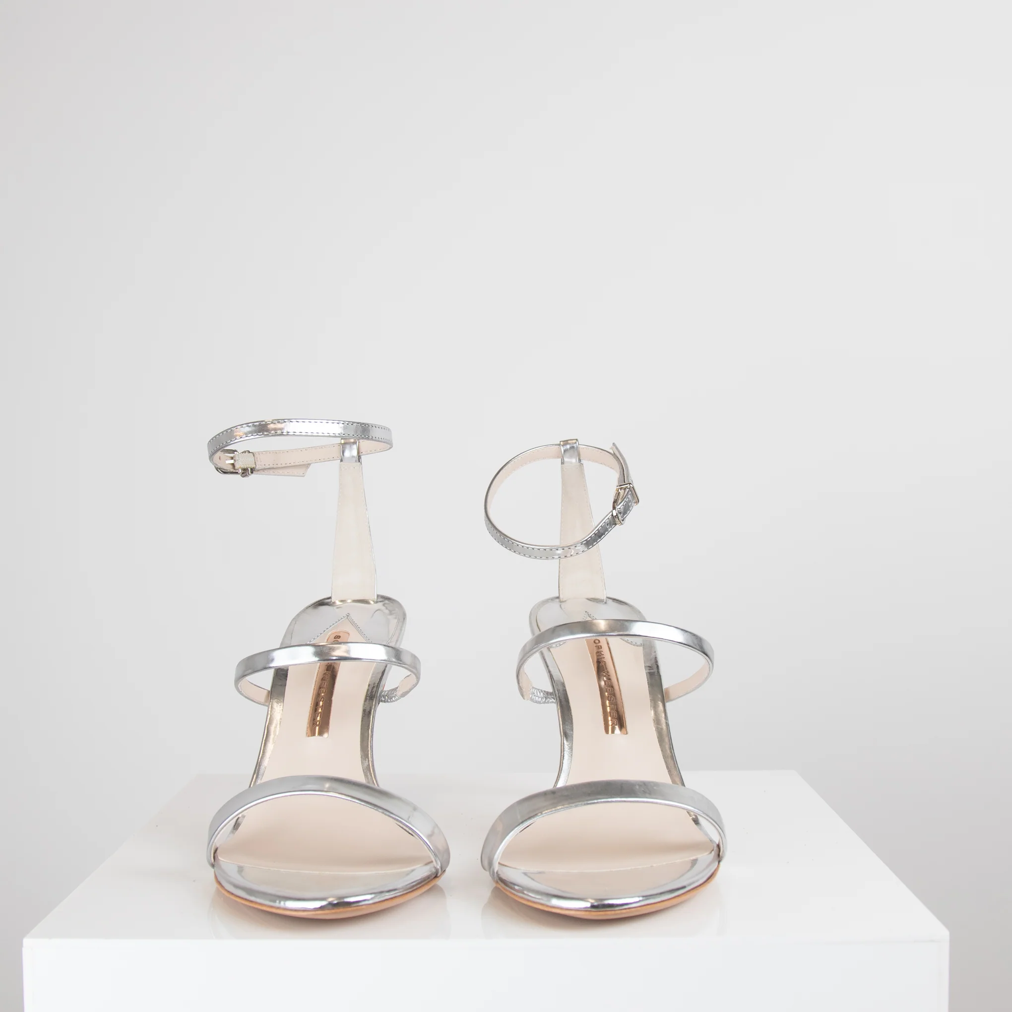 Sophia Webster Silver Strappy Rosalind Sandal - Image 2