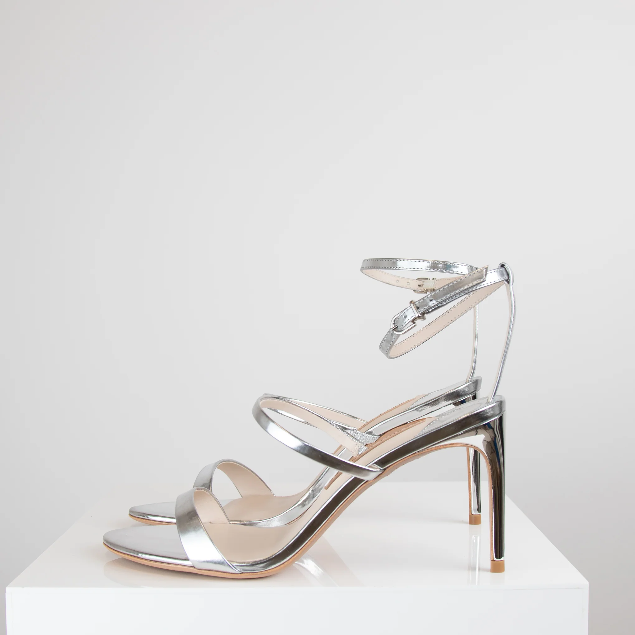 Sophia Webster Silver Strappy Rosalind Sandal - Image 3