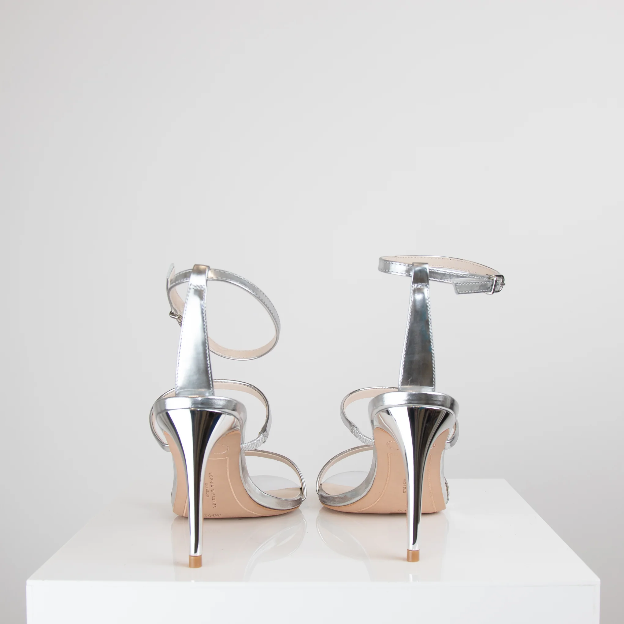 Sophia Webster Silver Strappy Rosalind Sandal - Image 4
