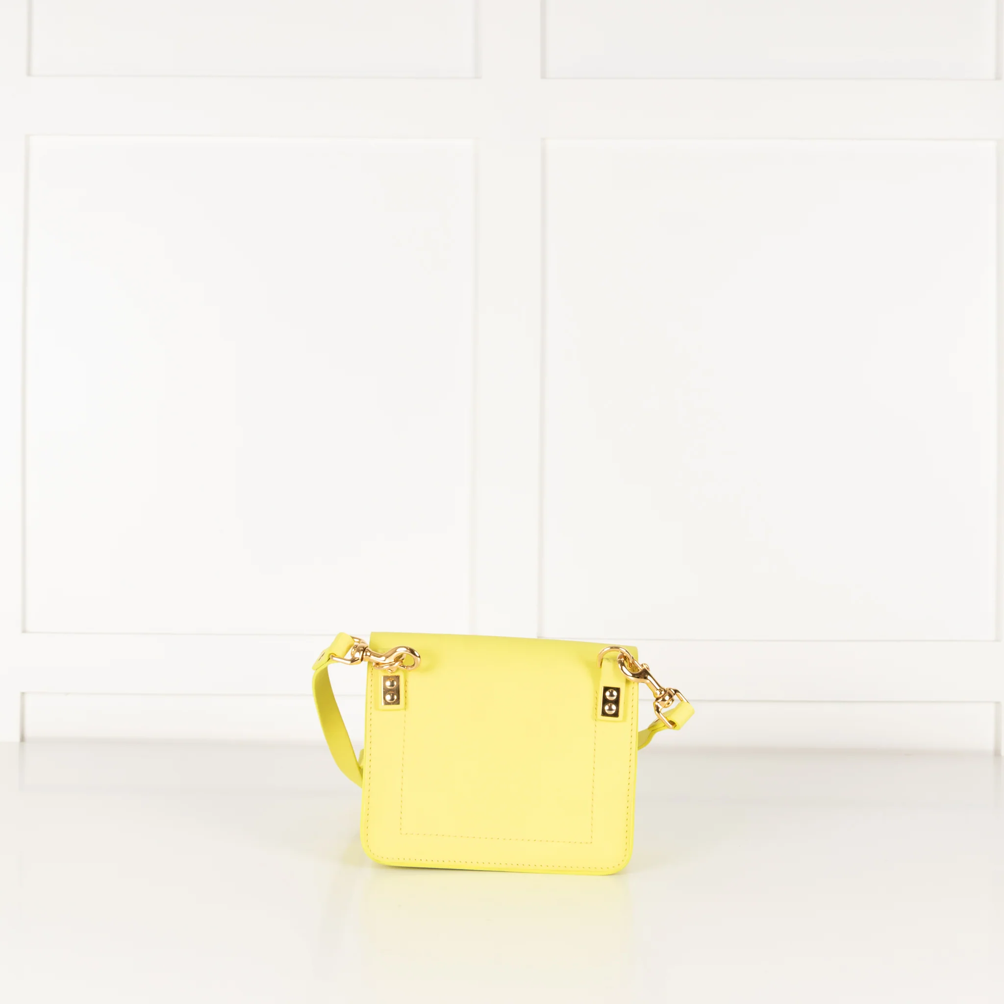 Sophie Hulme Neon Yellow Bag - Image 4