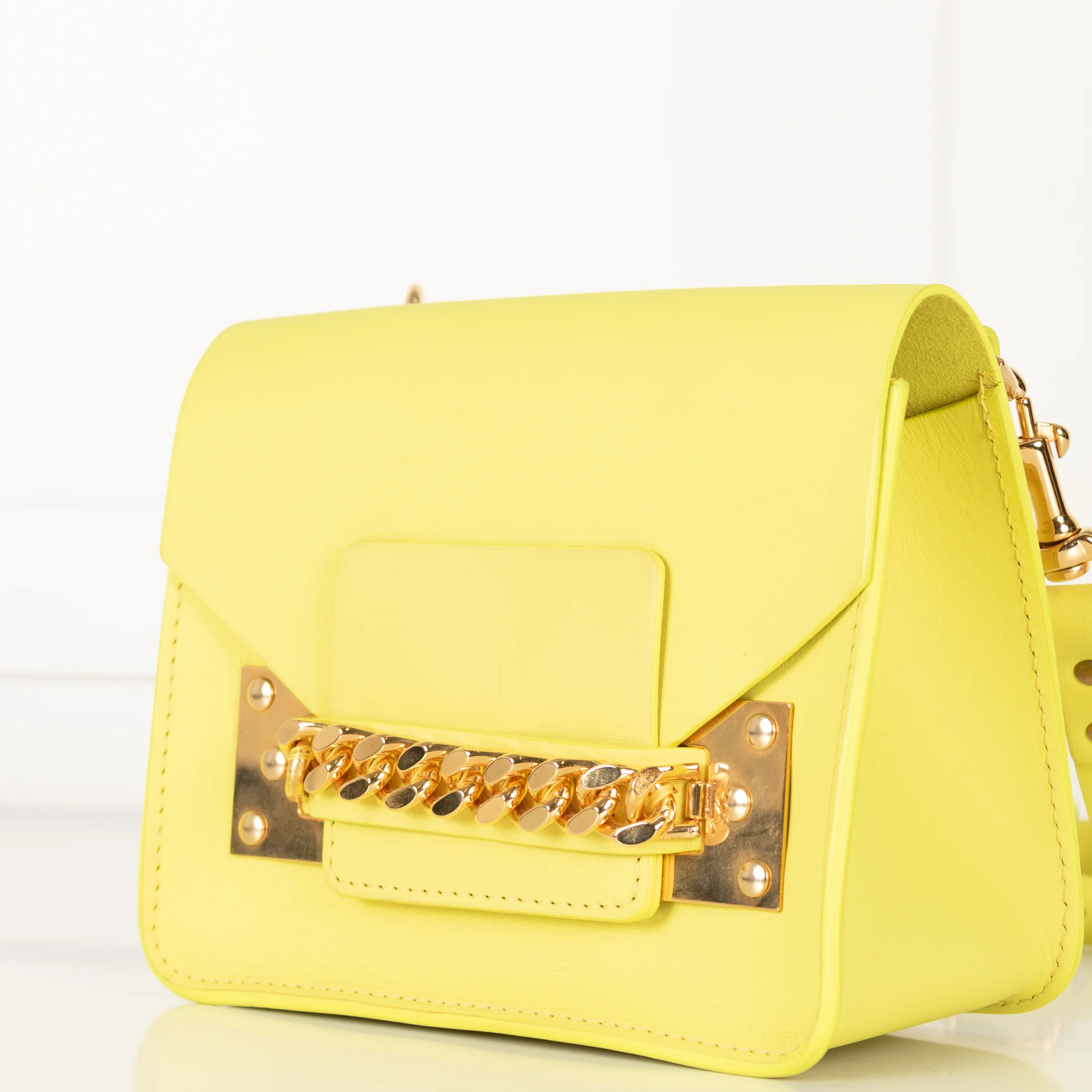 Sophie Hulme Neon Yellow Bag - Image 7