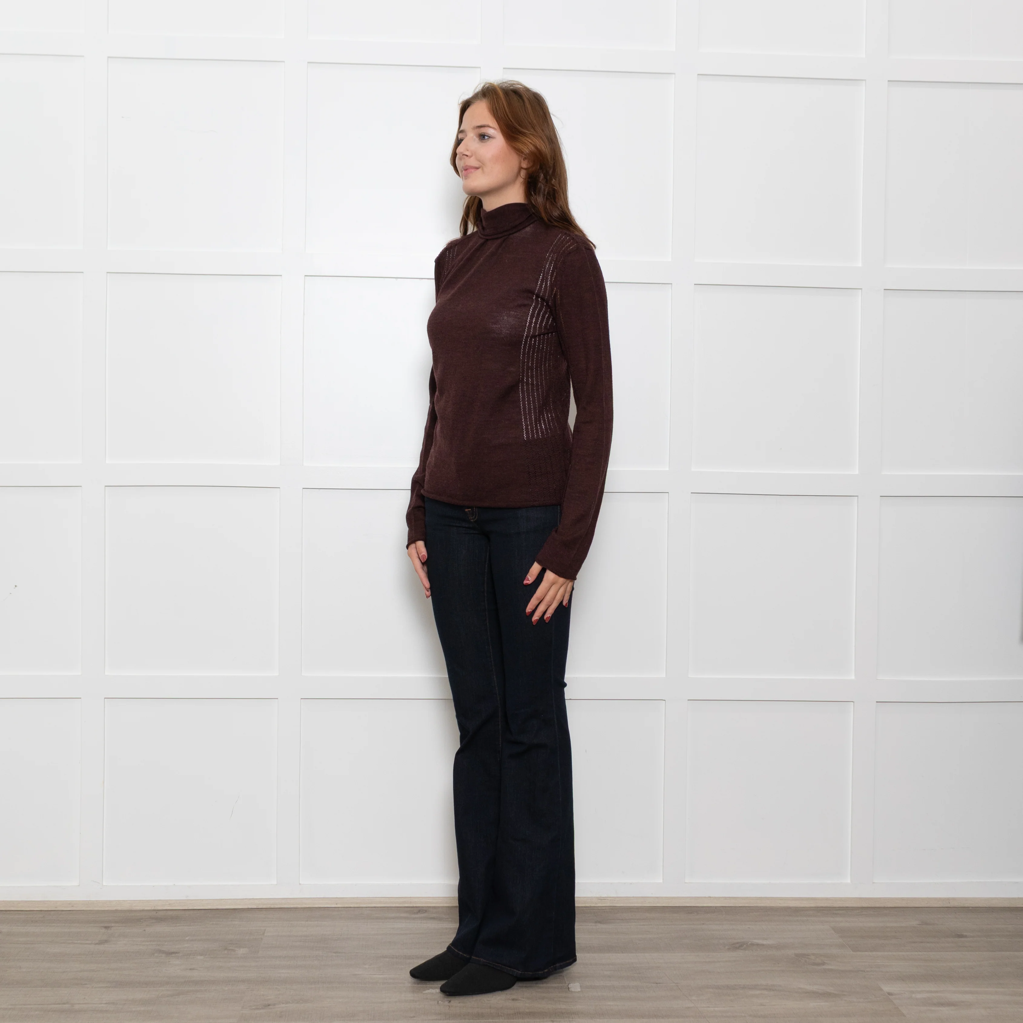 Sportmax Brown Fine Wool Rollneck - Image 3