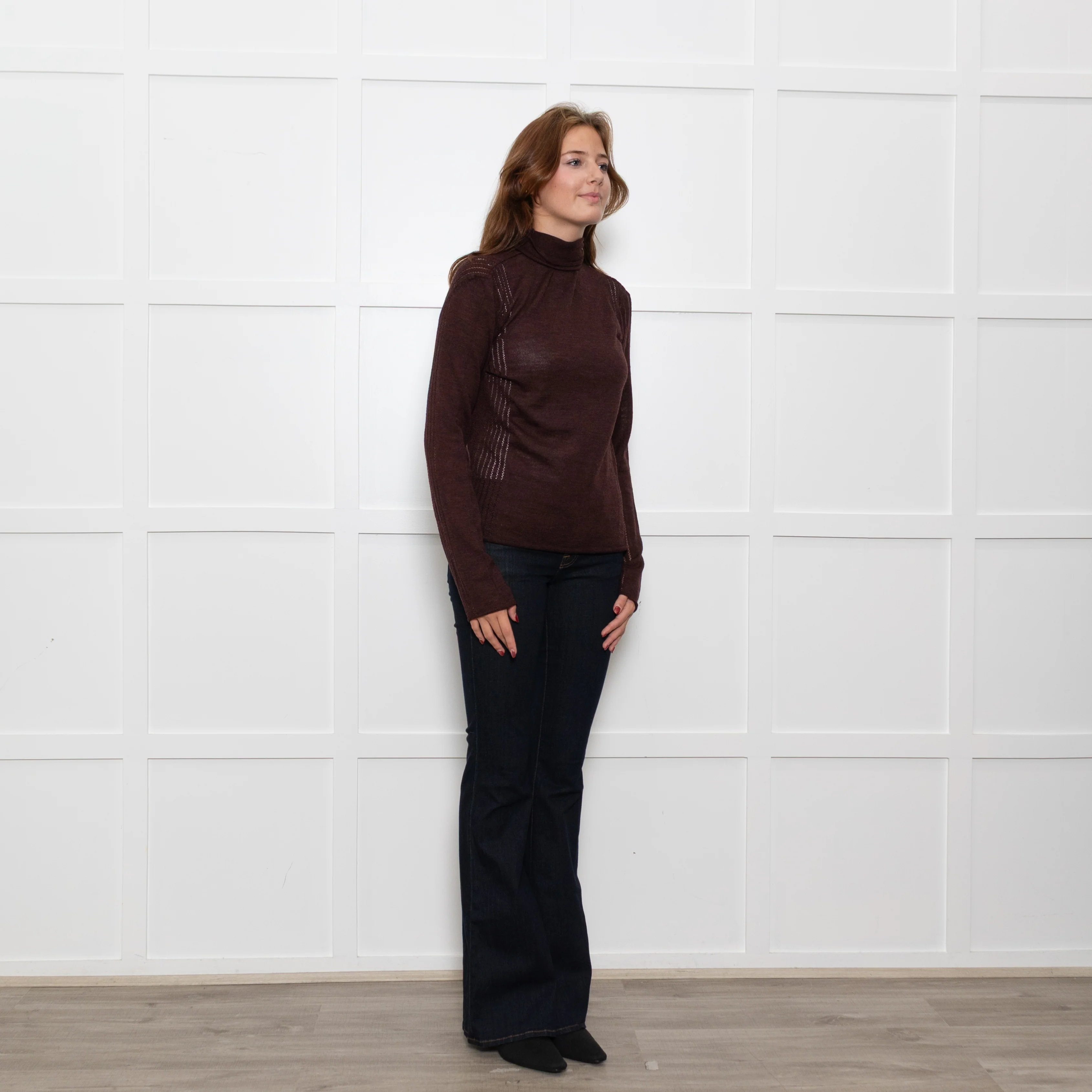 Sportmax Brown Fine Wool Rollneck - Image 7