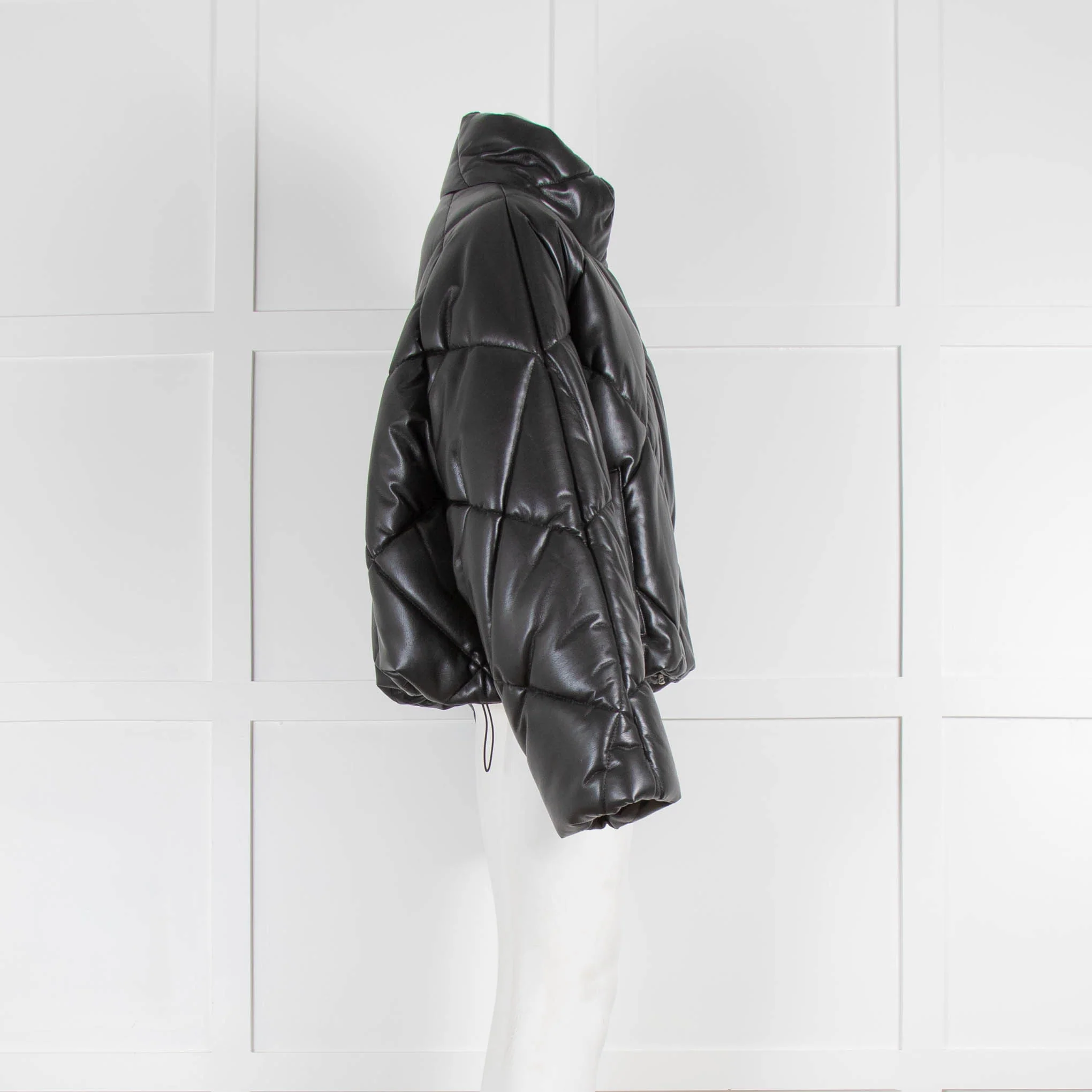 Stand Studio Black Ana Padded Faux Leather Jacket - Image 2