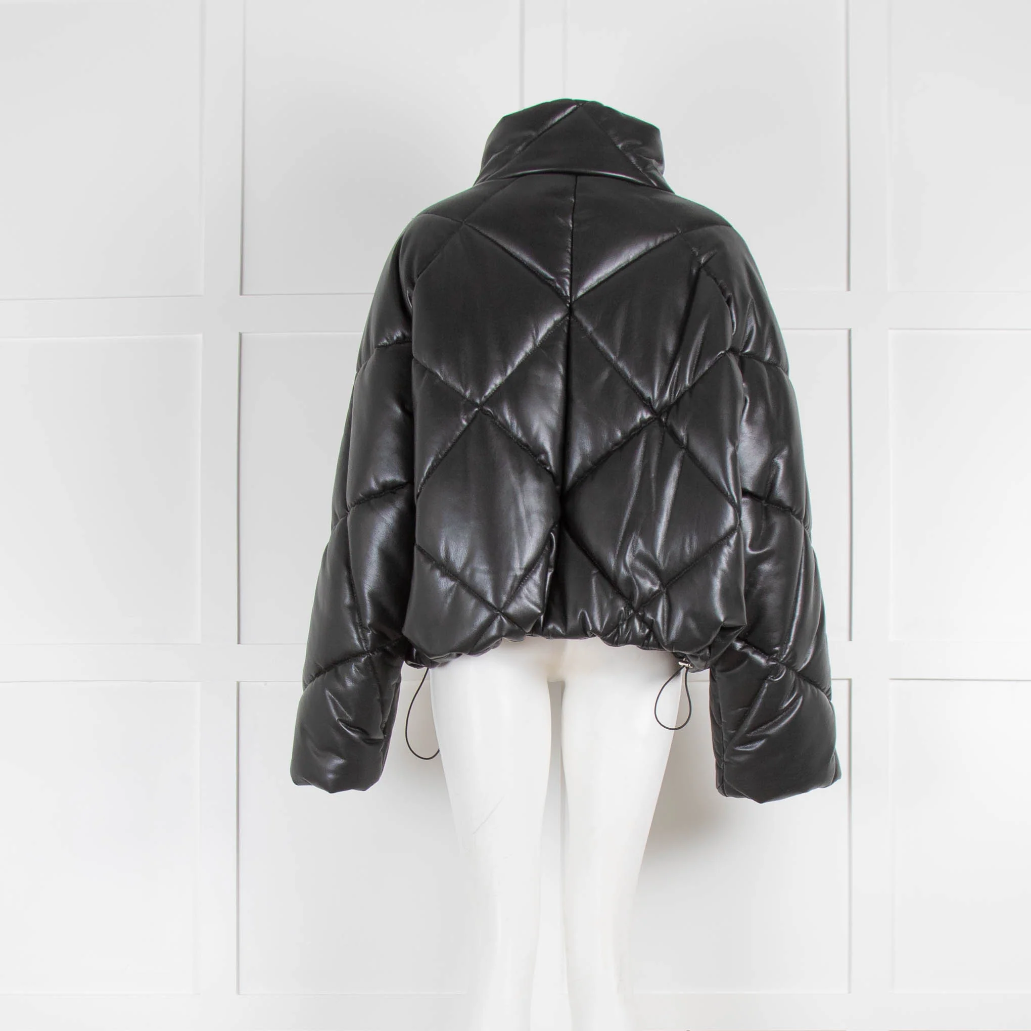 Stand Studio Black Ana Padded Faux Leather Jacket - Image 3