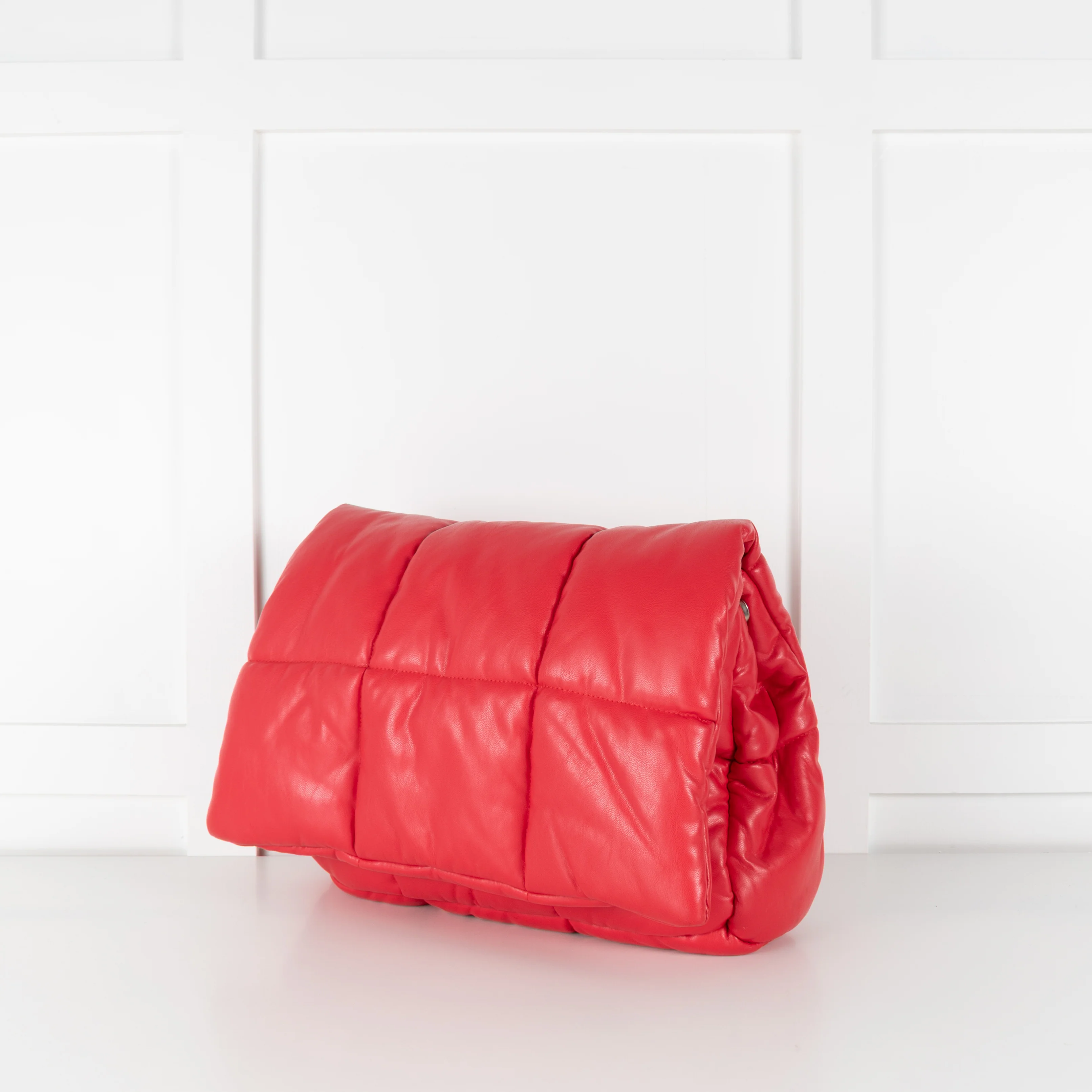 Stand Studio Red Quilted Bag W/ Detachable Strap - Image 8
