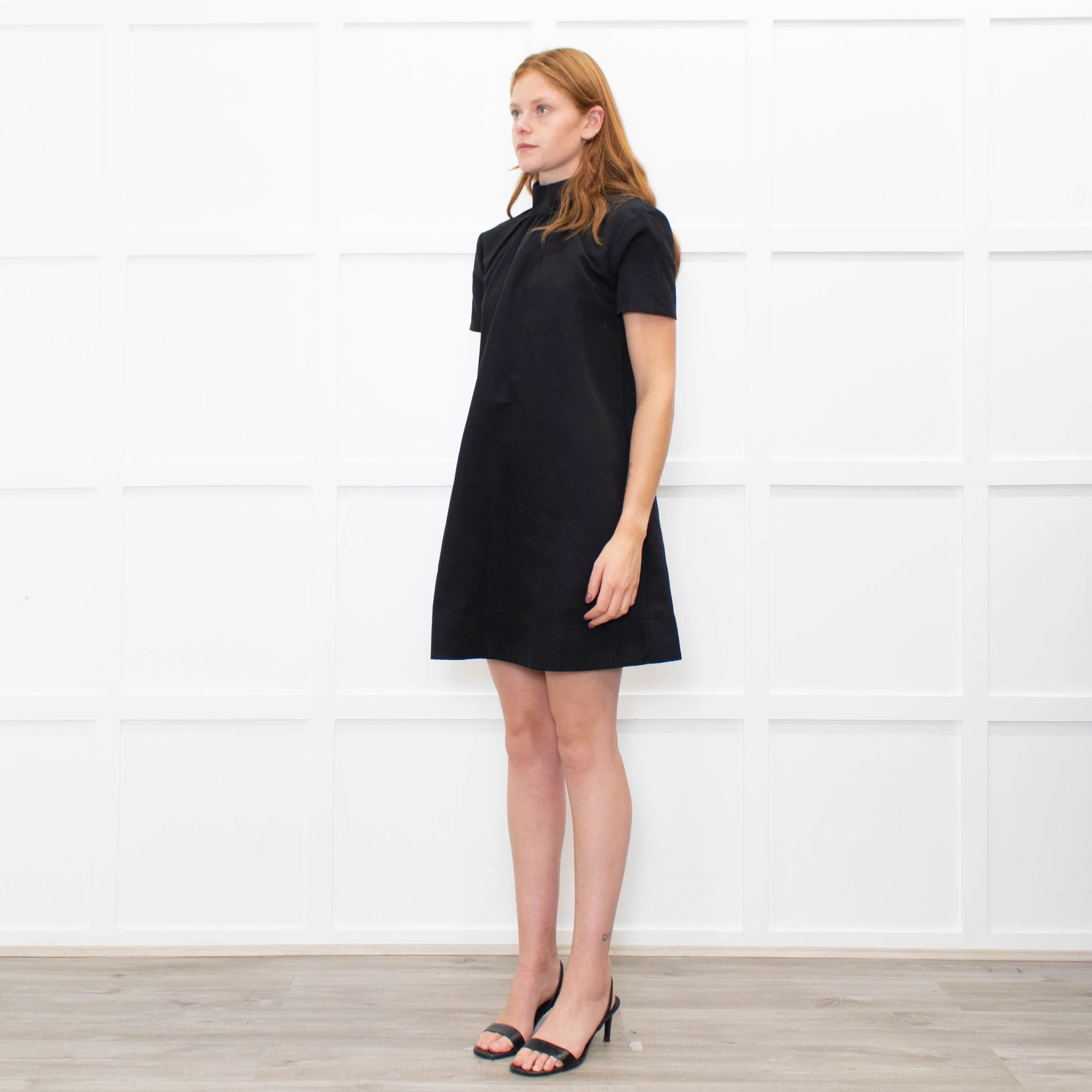 Staud Black Short Sleeve Dress - Image 3