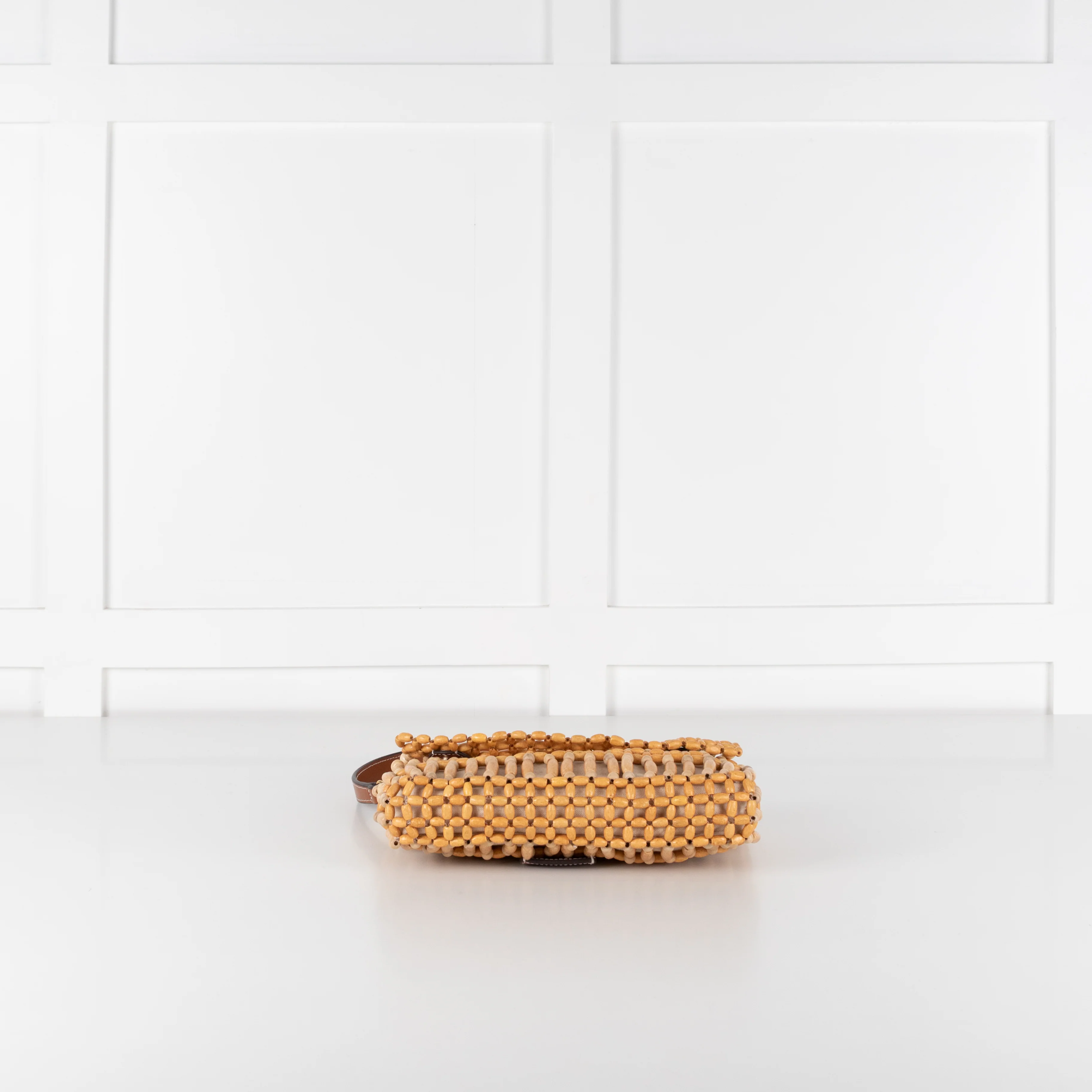 STAUD Timmy Wooden Bead Fold Over Shoulder Bag - Image 9