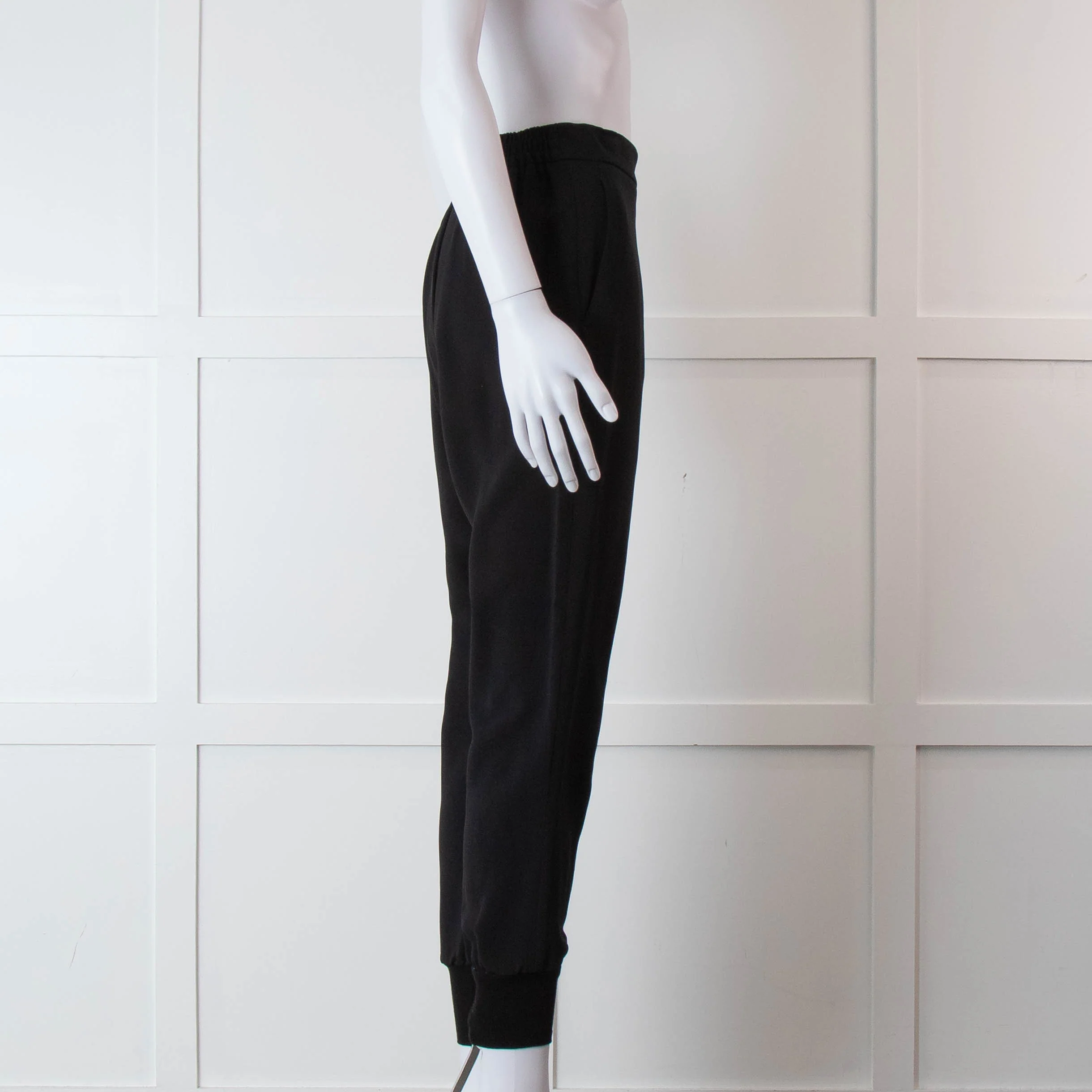 Stella McCartney Black Elastic Waist Joggers - Image 3