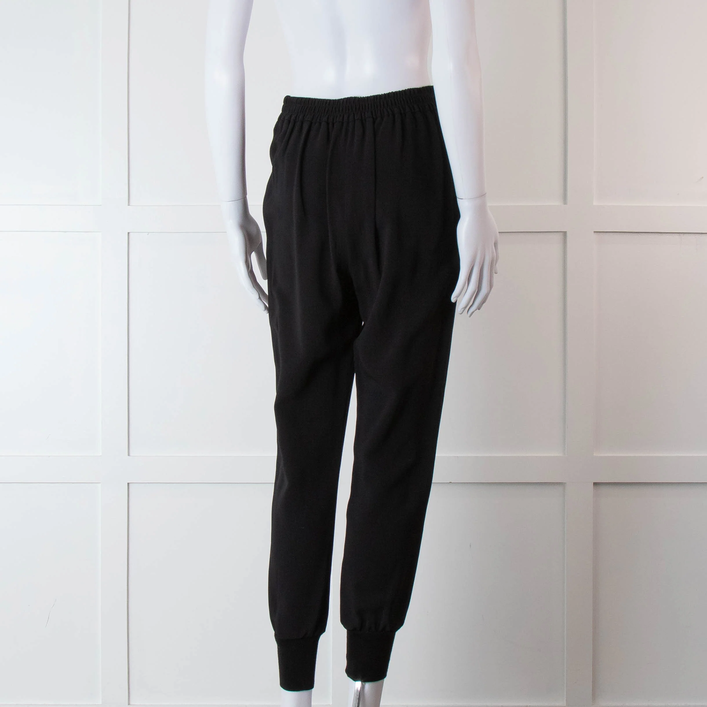 Stella McCartney Black Elastic Waist Joggers - Image 4