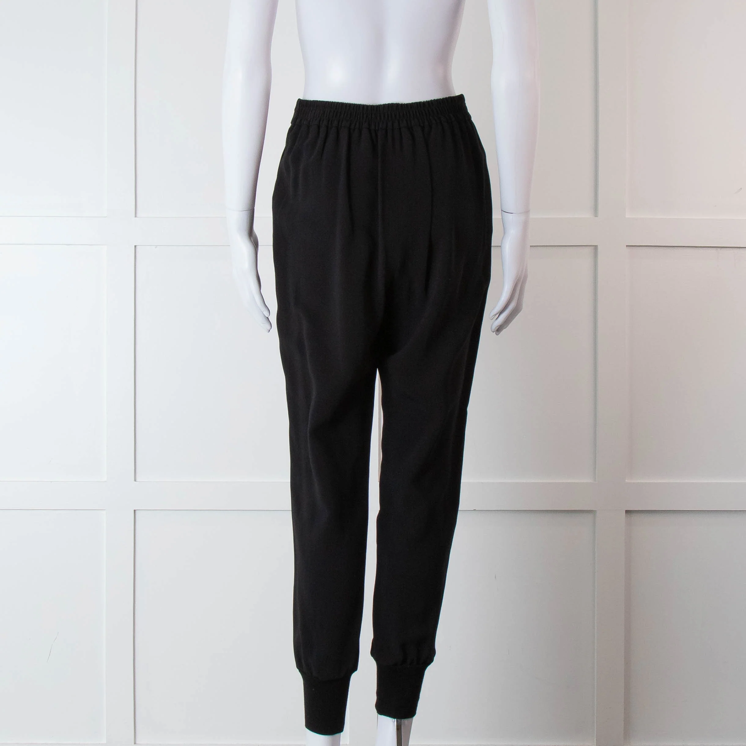 Stella McCartney Black Elastic Waist Joggers - Image 5