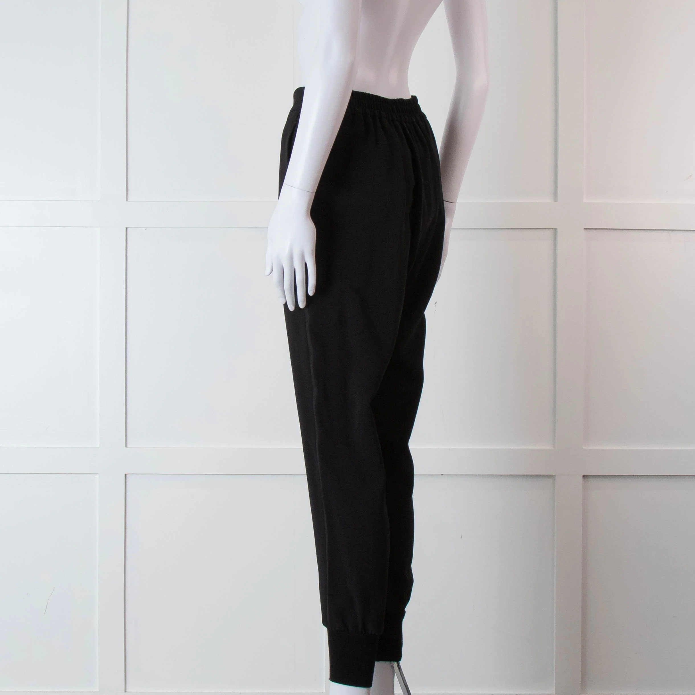 Stella McCartney Black Elastic Waist Joggers - Image 6