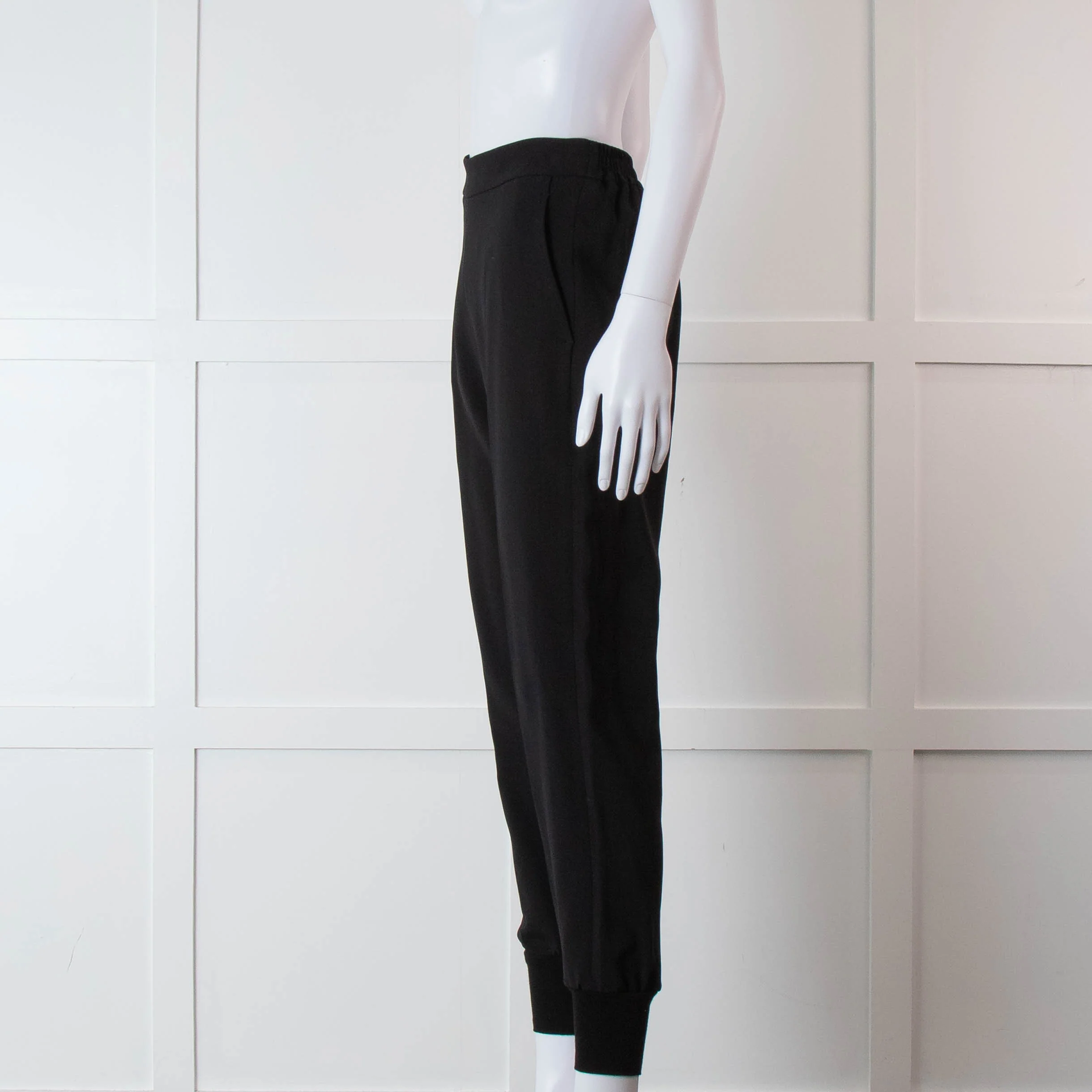 Stella McCartney Black Elastic Waist Joggers - Image 7