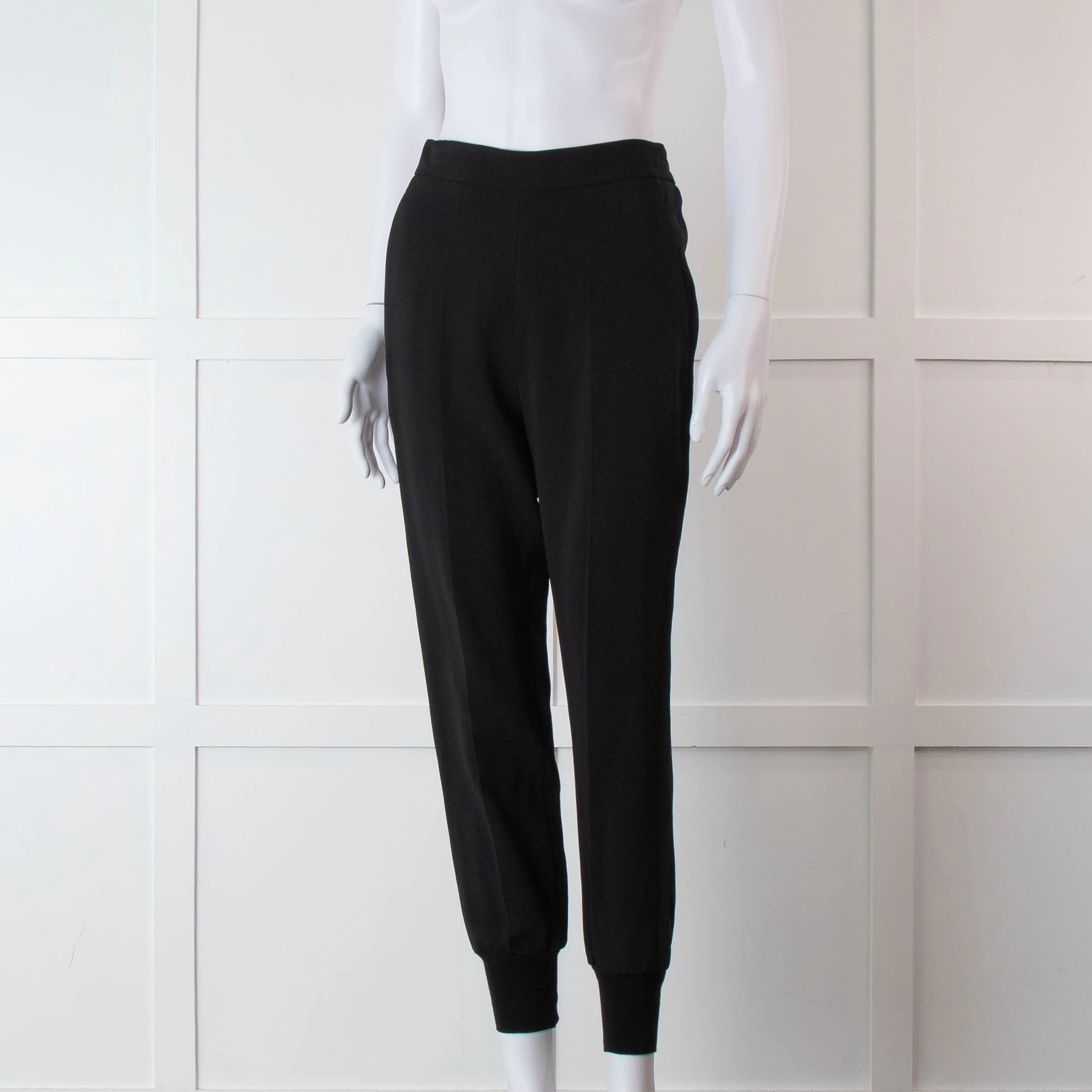 Stella McCartney Black Elastic Waist Joggers - Image 8