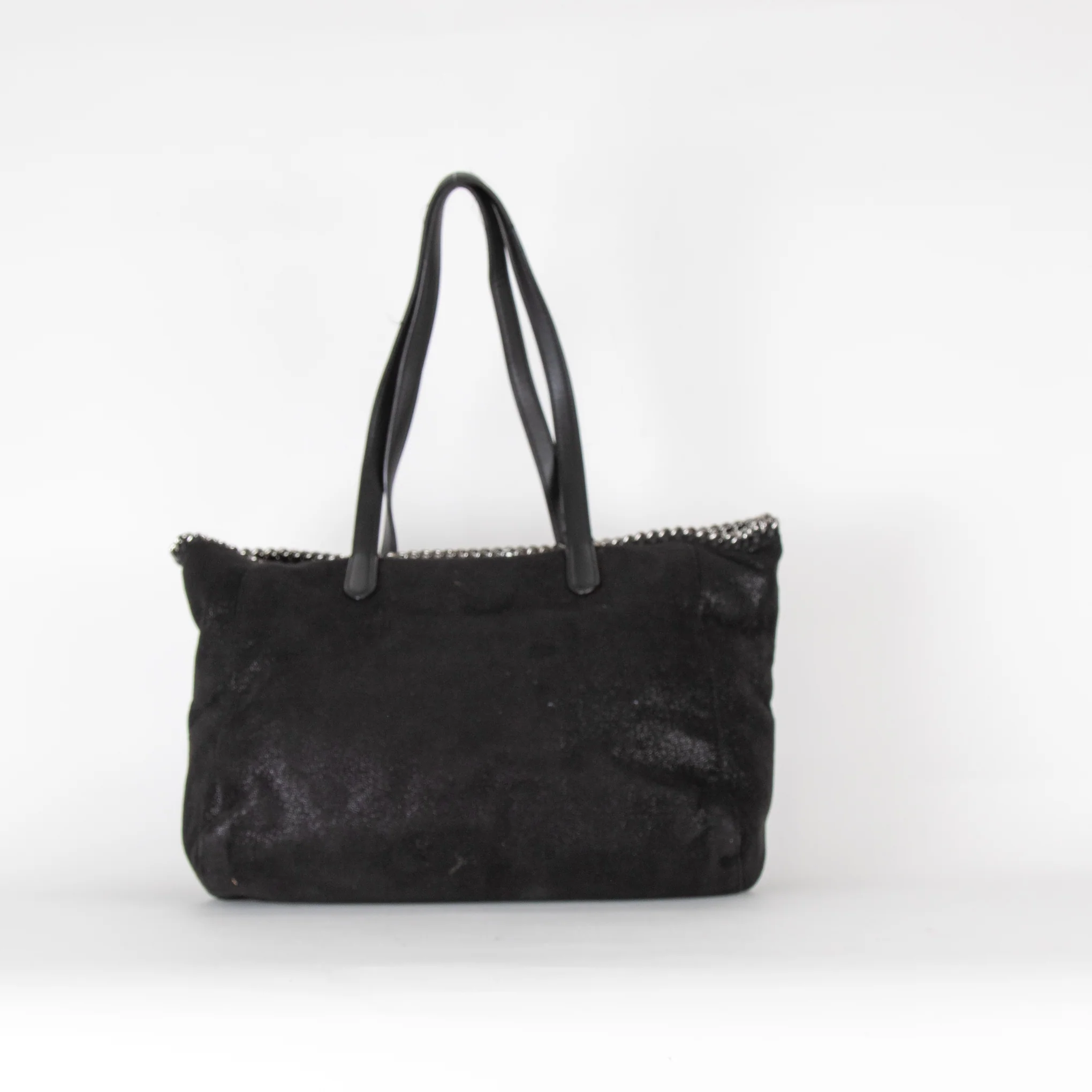 Stella McCartney Black Shimmer Falabella Tote - Image 7