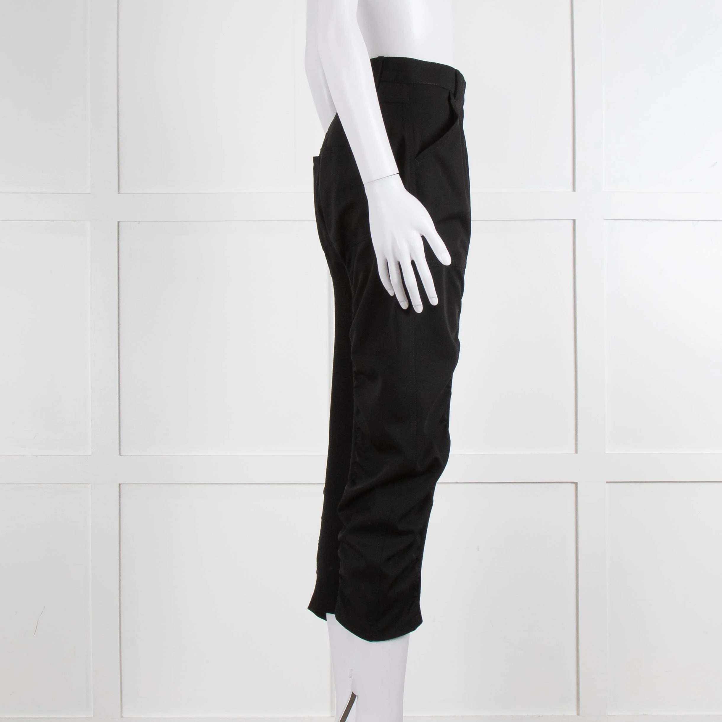 Stella McCartney Black Stretchy Detail Culottes - Image 3