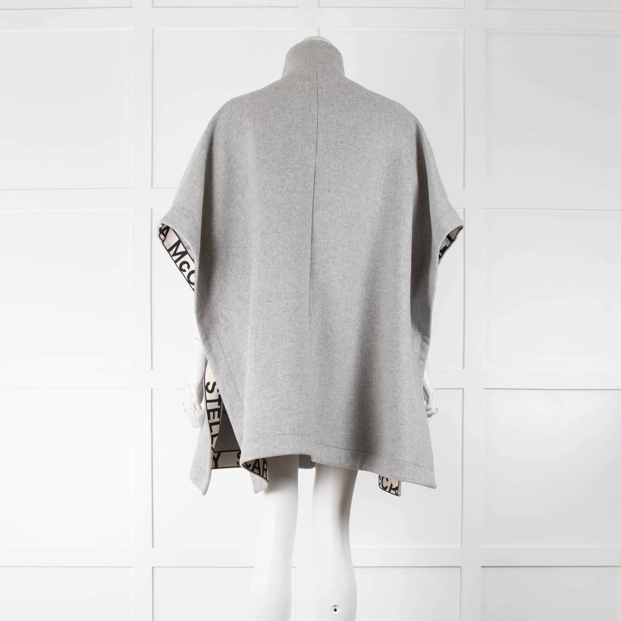 Stella McCartney Grey Melange Cape - Image 3