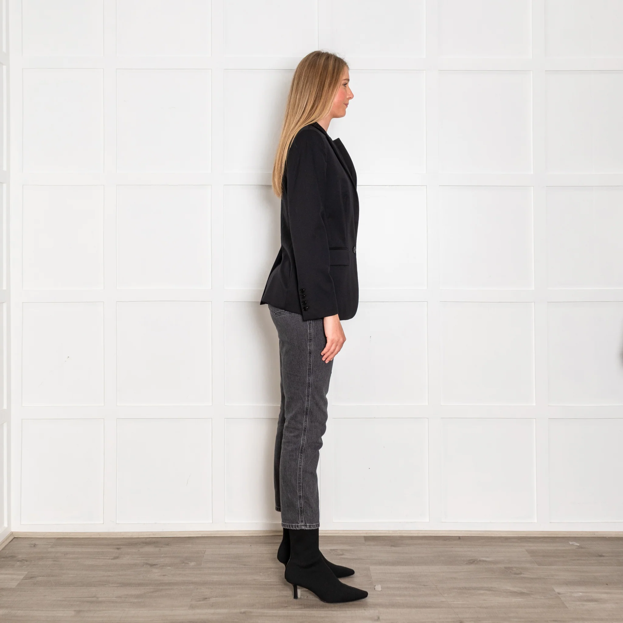 Stella McCartney Black Stand Collar Blazer - Image 6