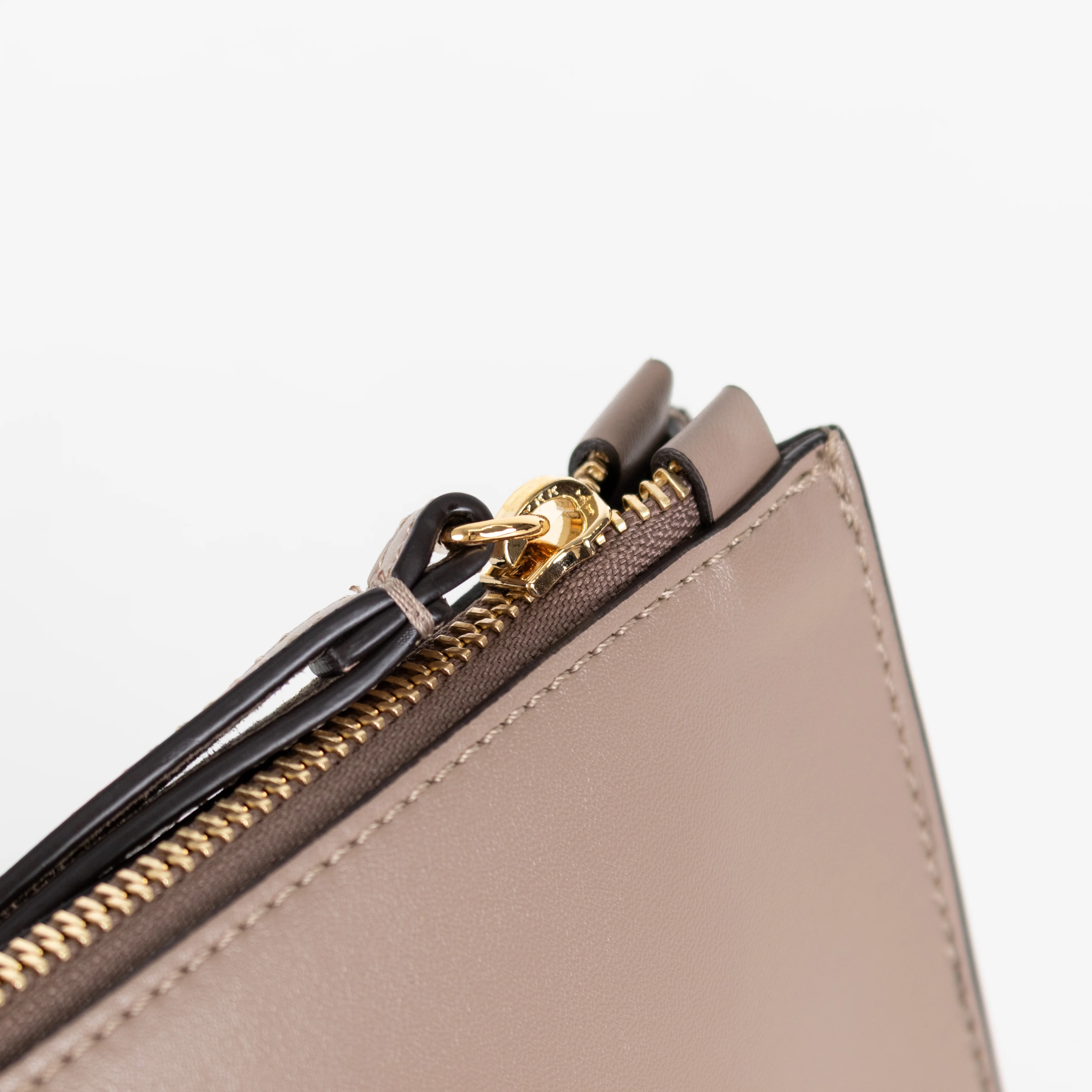 Stella McCartney Logo Taupe Vegan Leather Pouch - Image 10