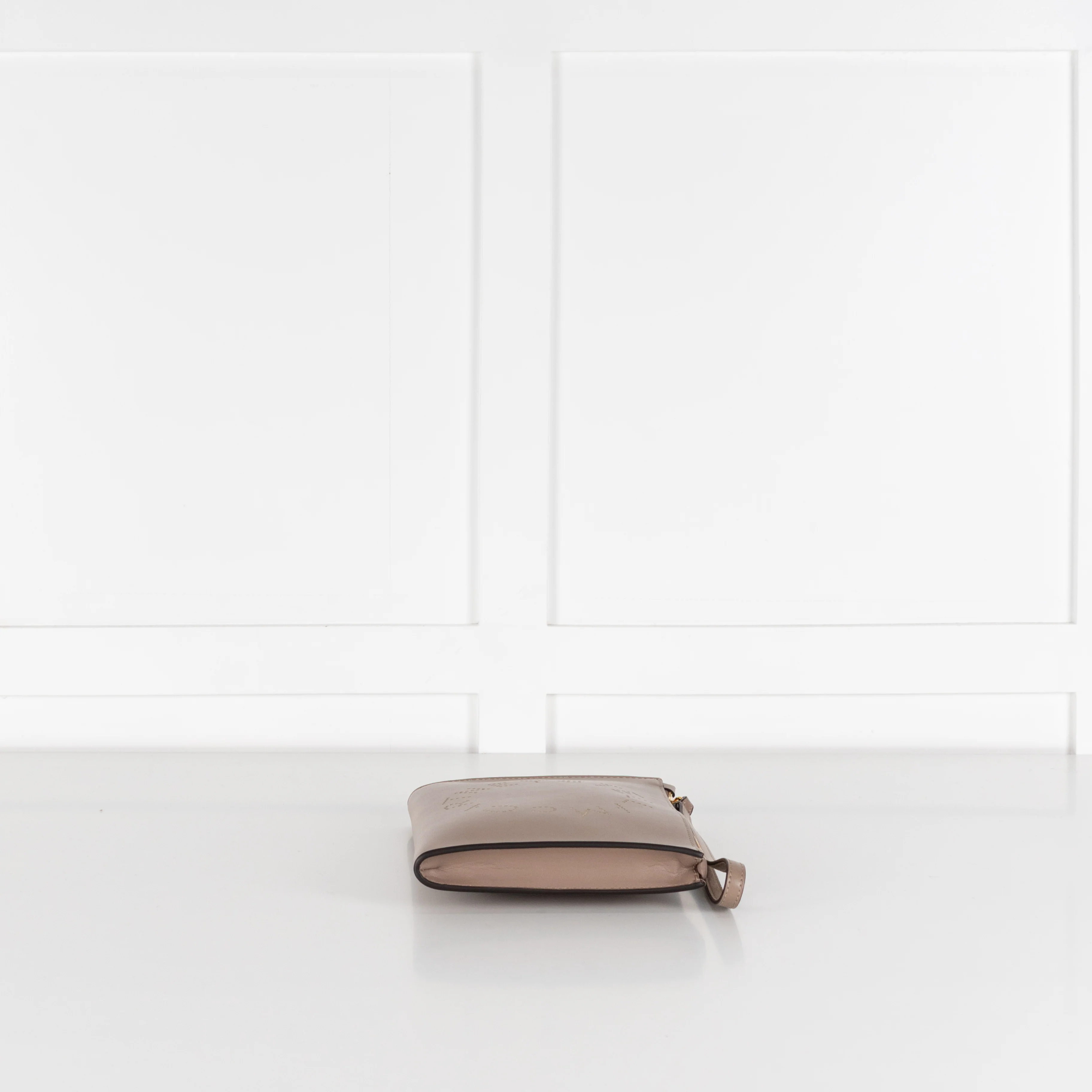 Stella McCartney Logo Taupe Vegan Leather Pouch - Image 5