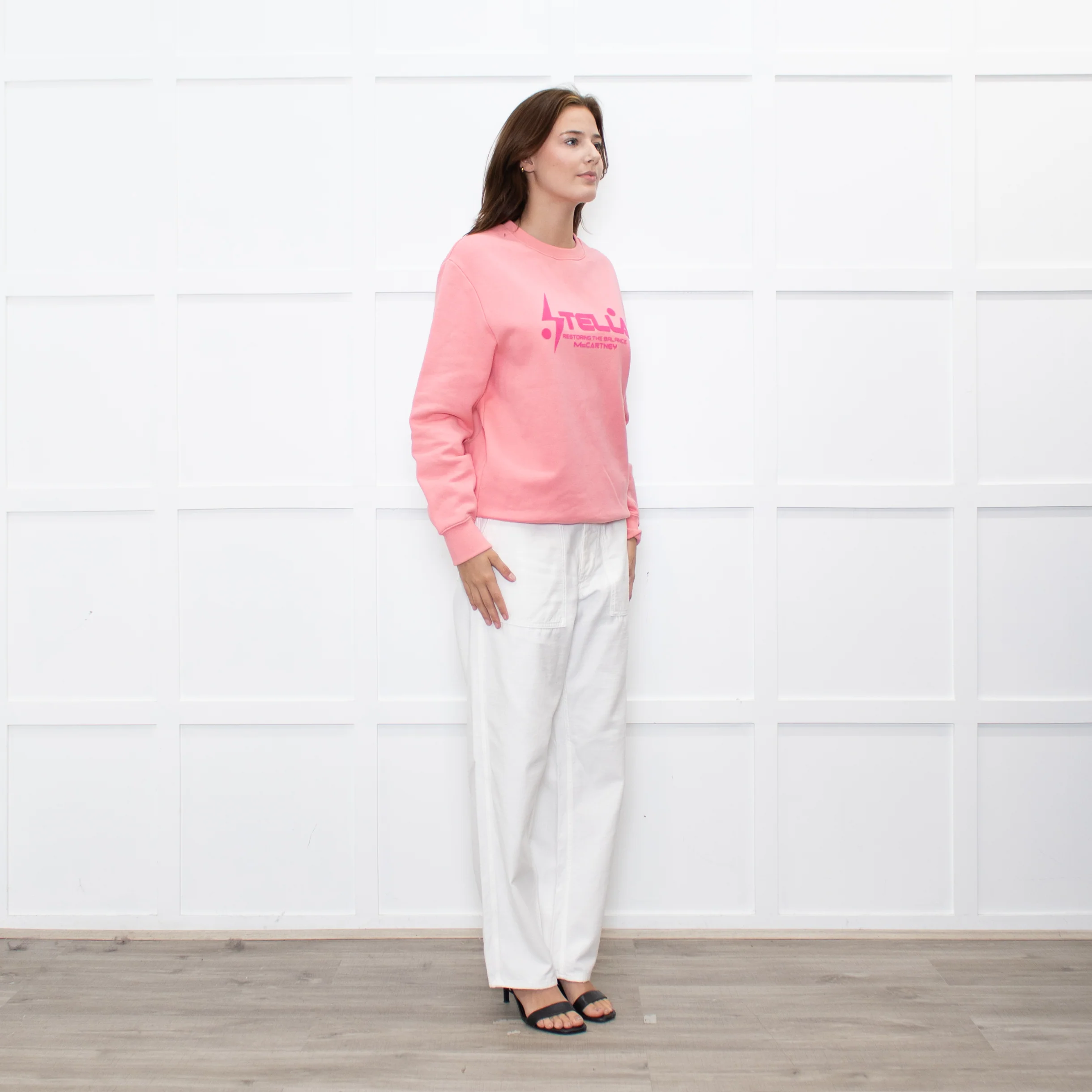 Stella McCartney Salmon Slogan Sweatshirt - Image 7