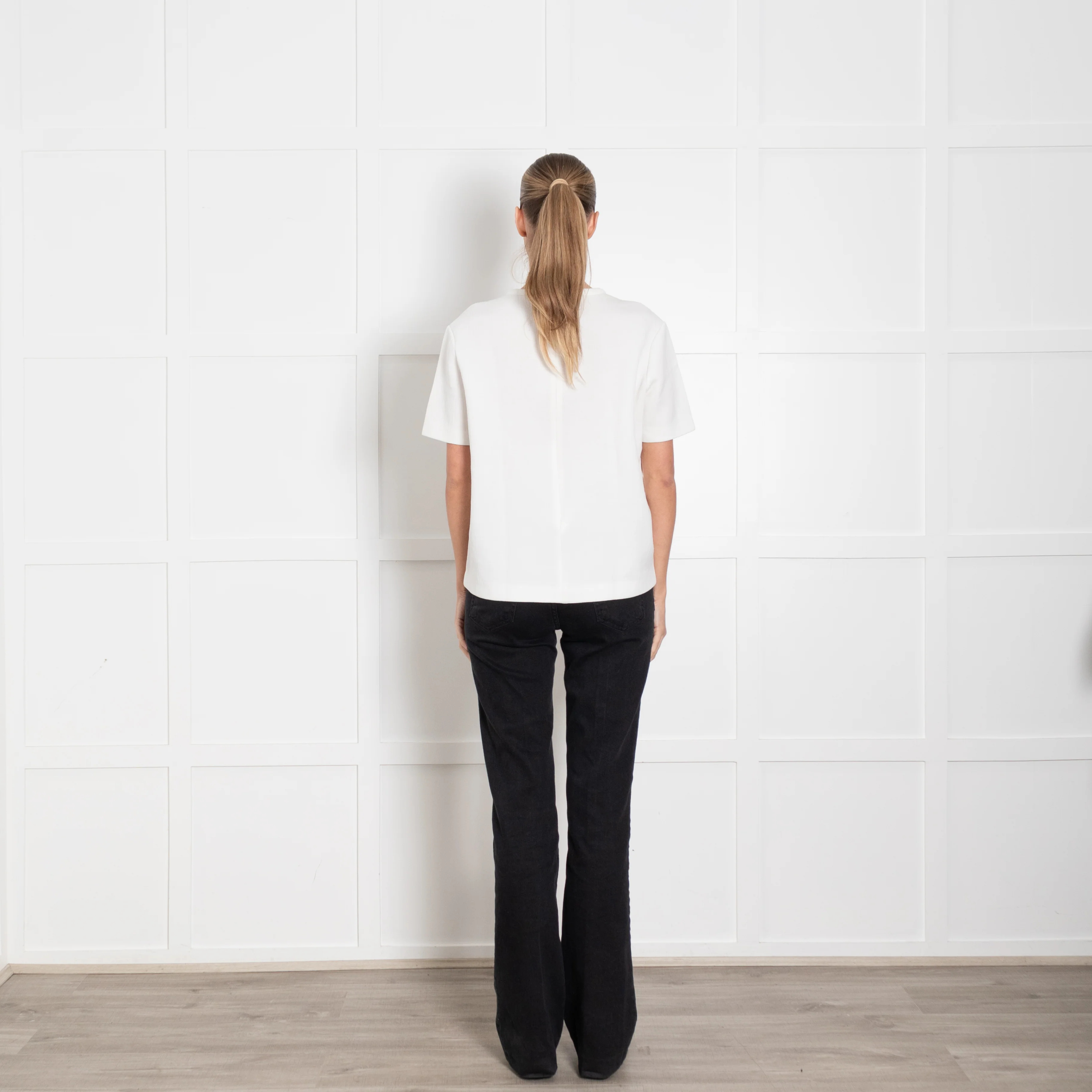 Stella McCartney White Embroidered Short Sleeve Top - Image 5