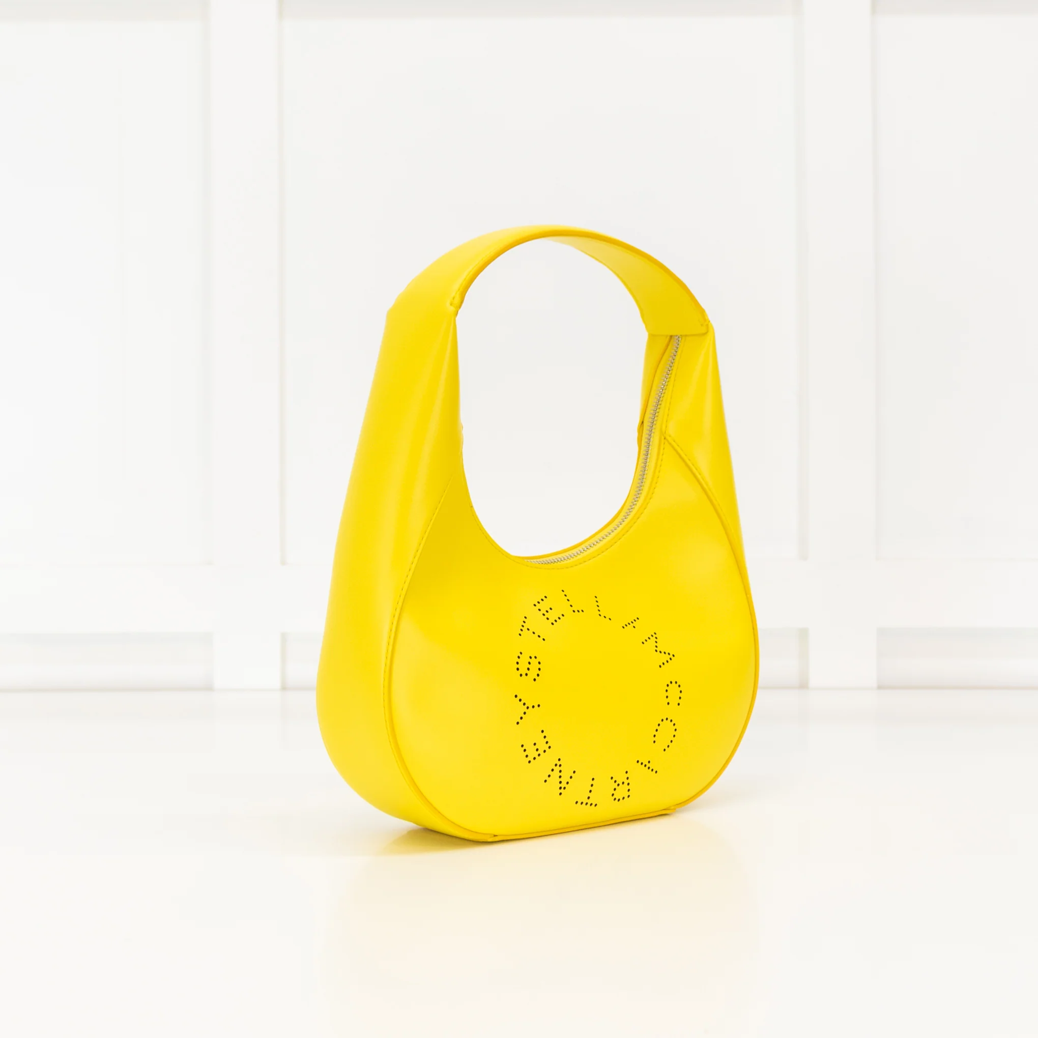 Stella McCartney Yellow Small Logo Shoulder Bag - Image 3