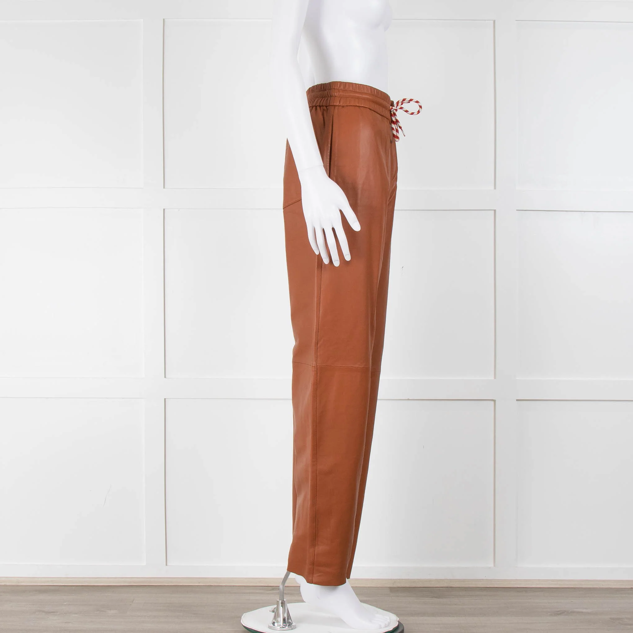 Stella Nova 'Fadima' Leather Trousers in Cognac - Image 6