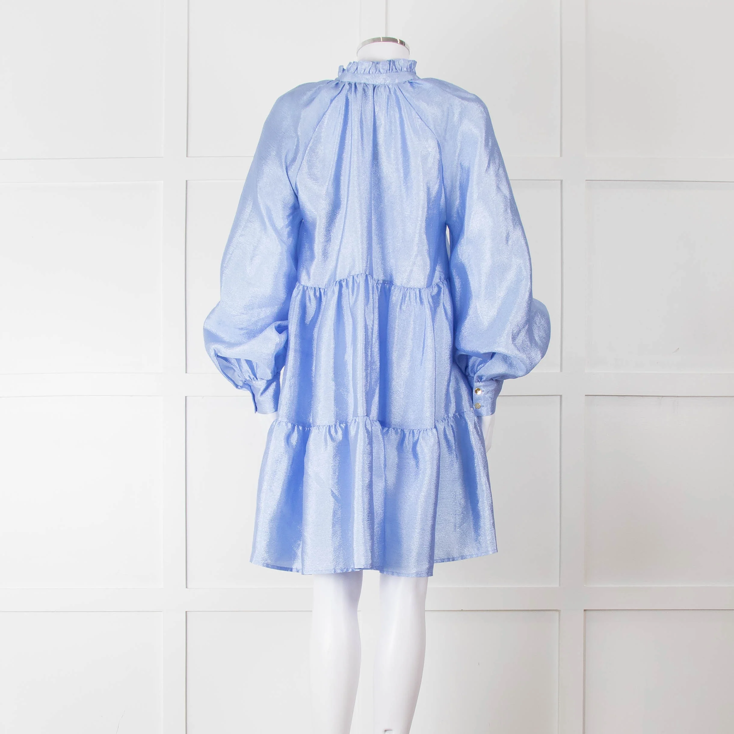 Stine Goya Cornflower Blue Tiered Mini Dress - Image 5