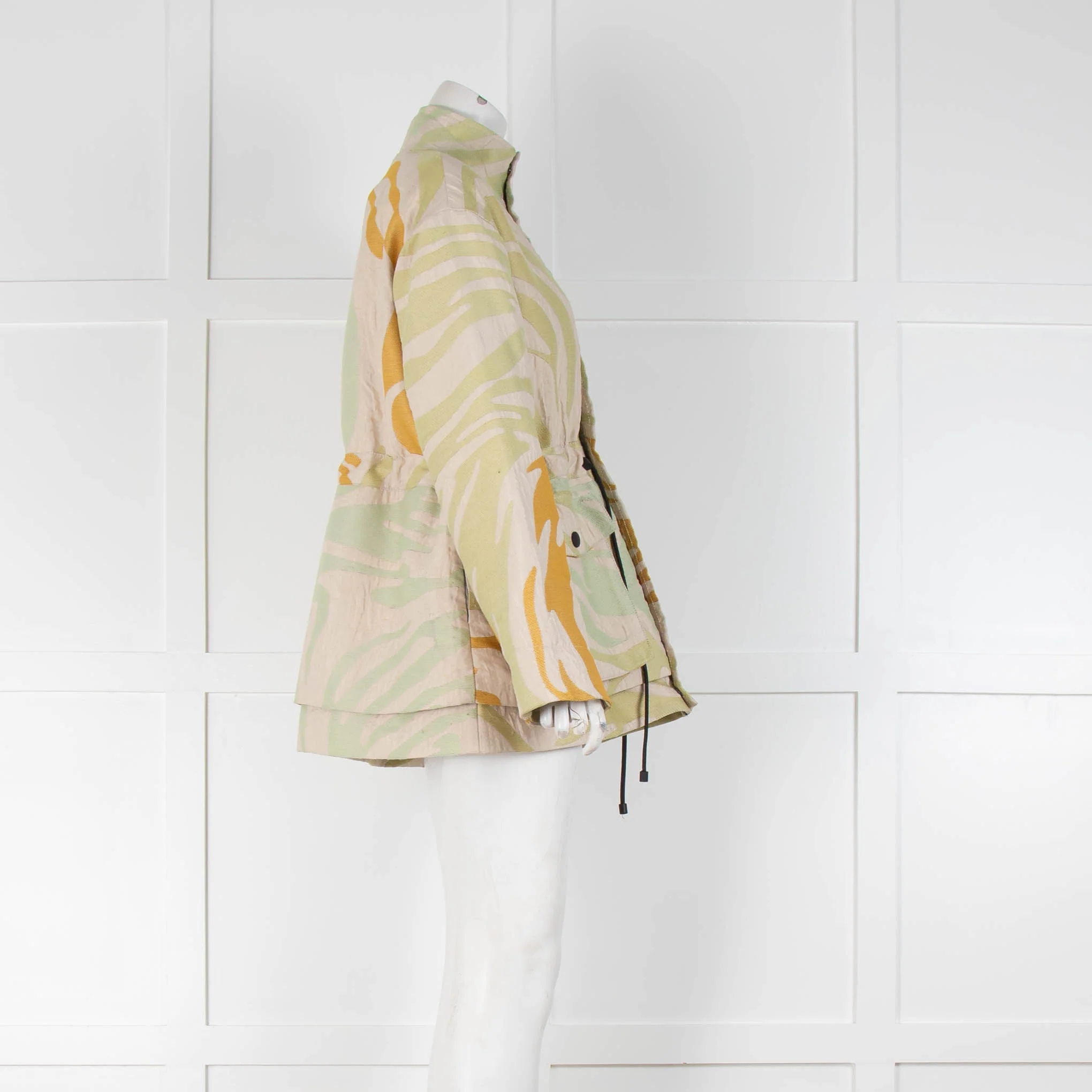 Stine Goya Green Yellow Cream Patterned Jacket - Image 2