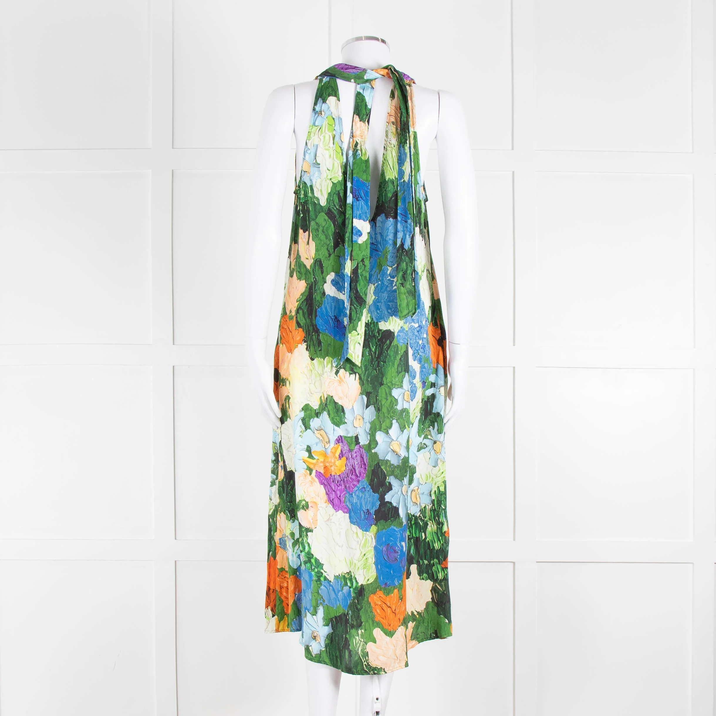 Stine Goya Yellow and Green Floral Sleeveless Dress - Image 5