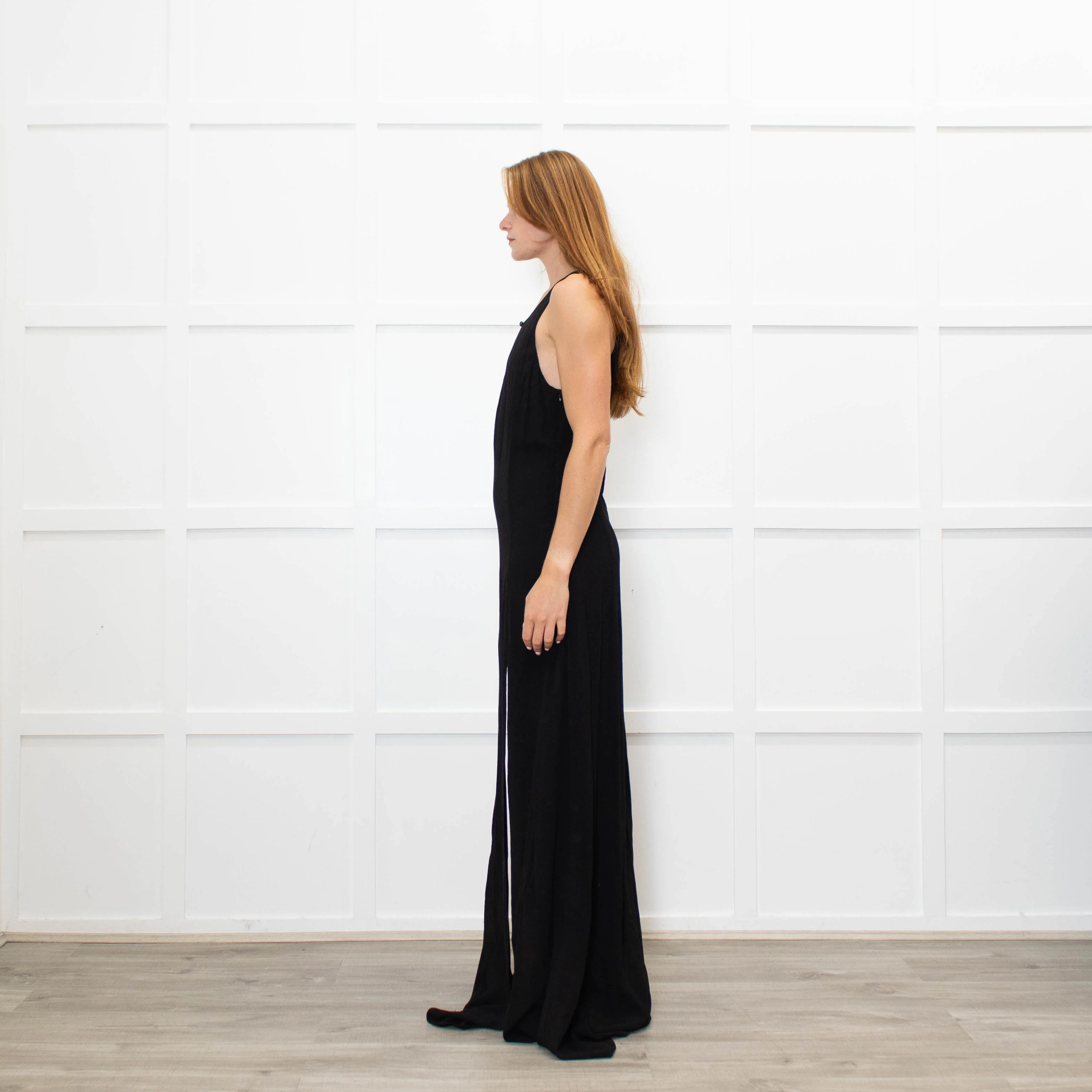 Stone Cold Fox Black Sleeveless Maxi Dress With Front Splits - Image 4