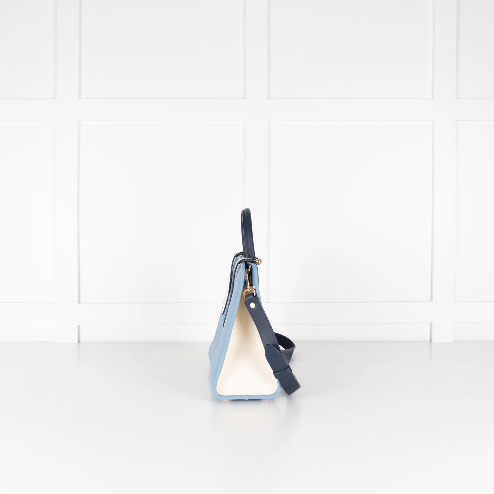 Strathberry Blue Colour Block Midi tote - Image 5