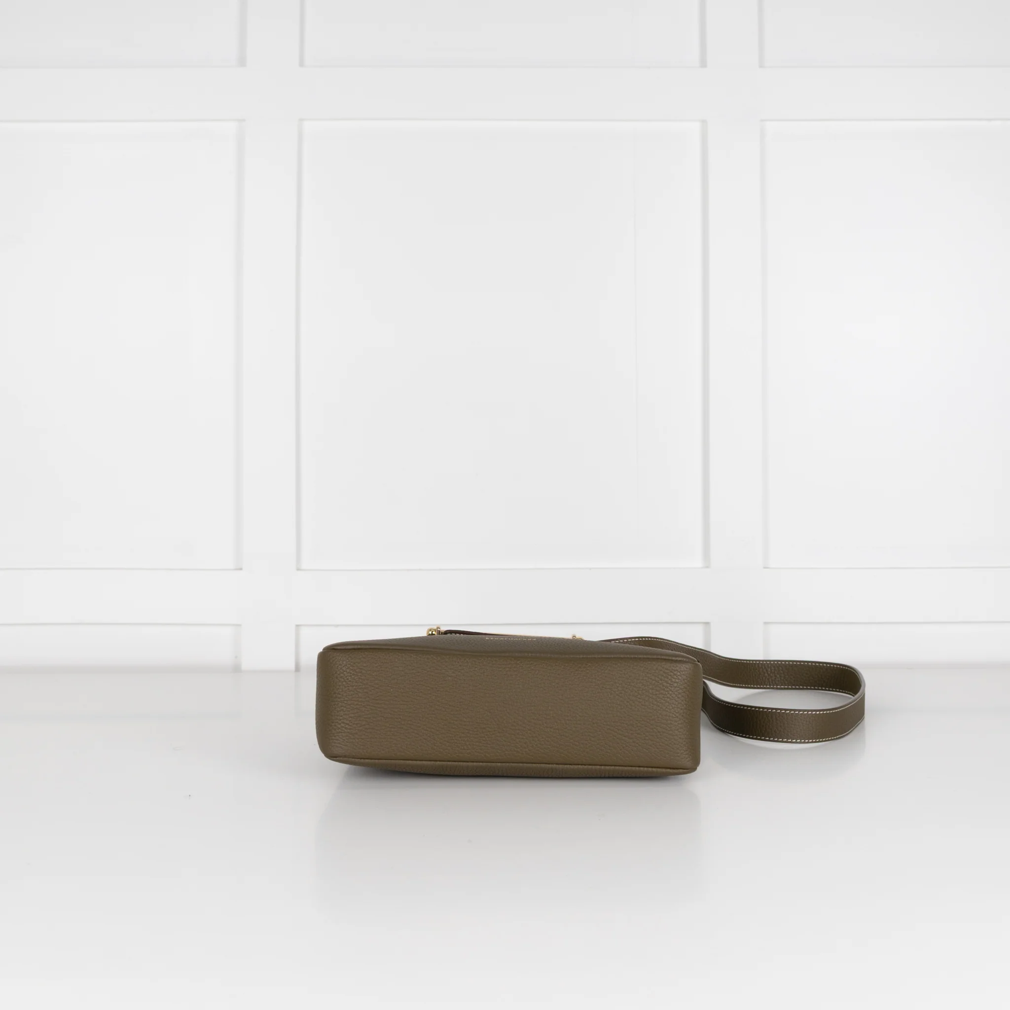 Strathberry Green Multrees Grainy Leather Hobo Bag - Image 5