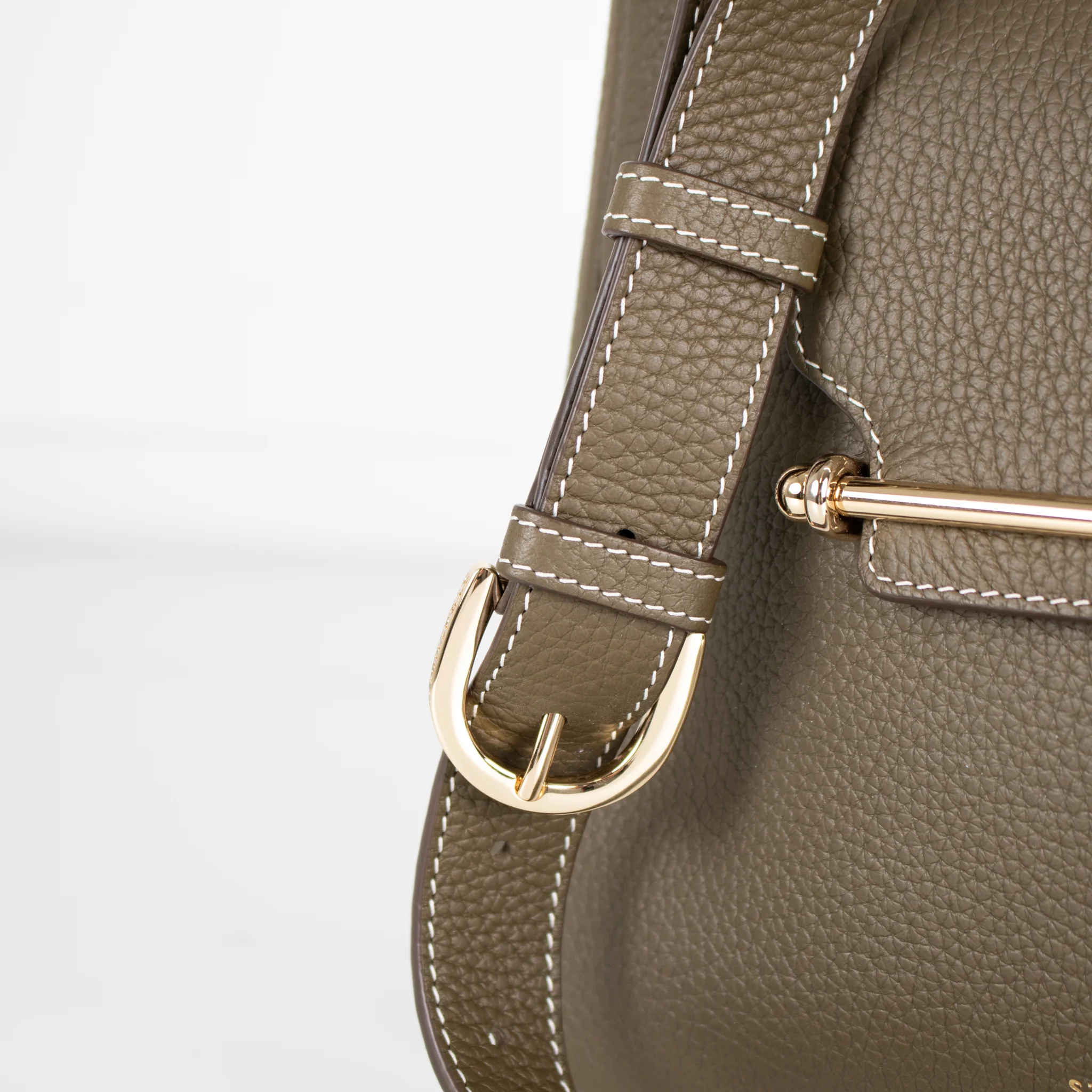Strathberry Green Multrees Grainy Leather Hobo Bag - Image 7